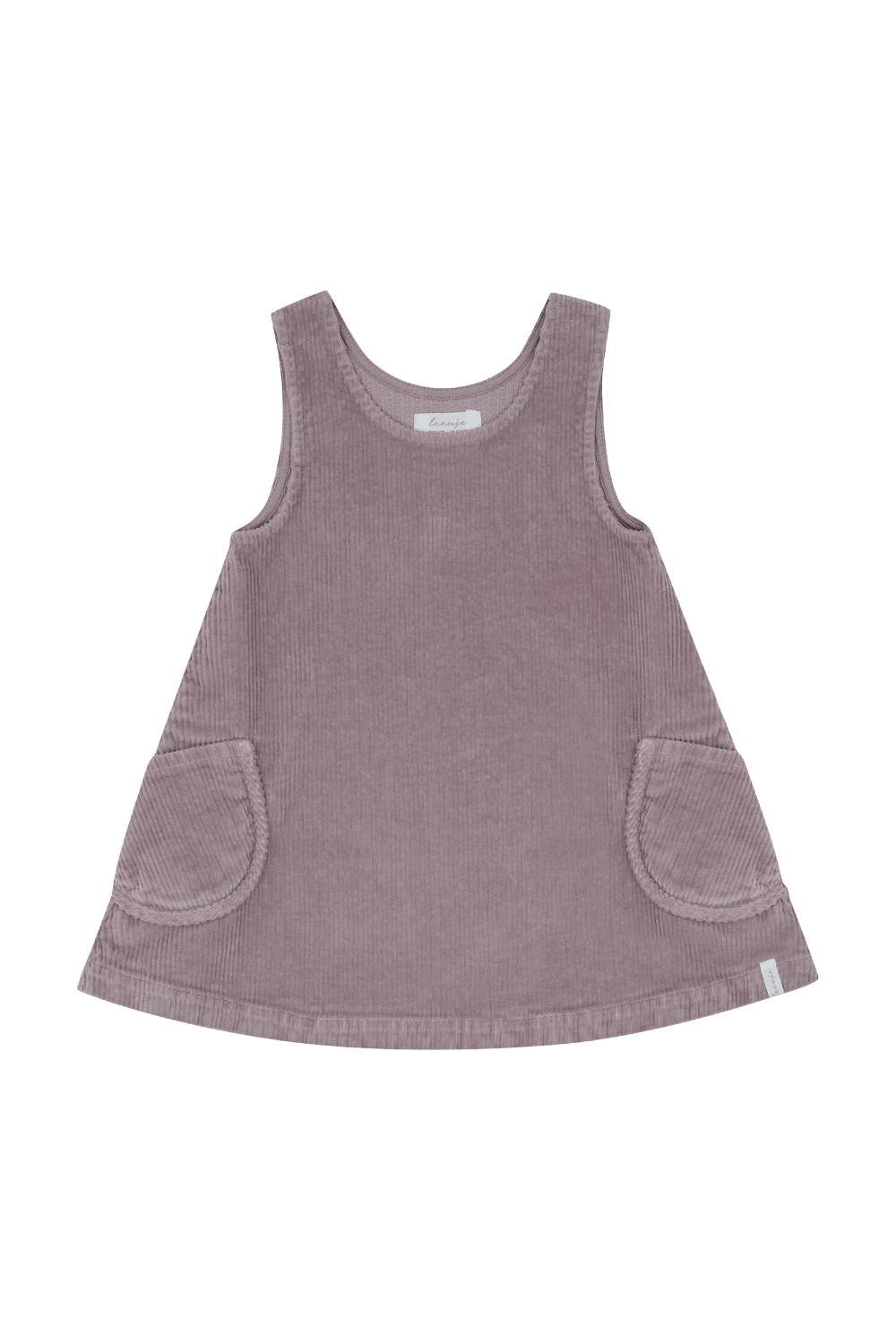 Robe en velours côtelé avec poches « lilas »