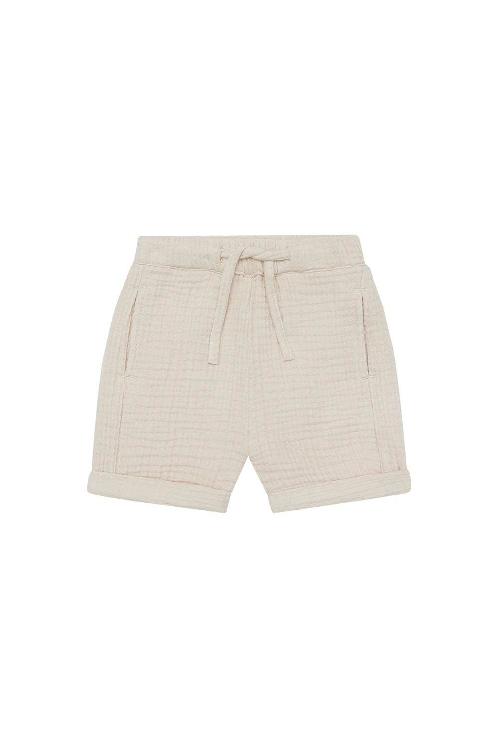 Shorts aus Musselin 'cappuccino'