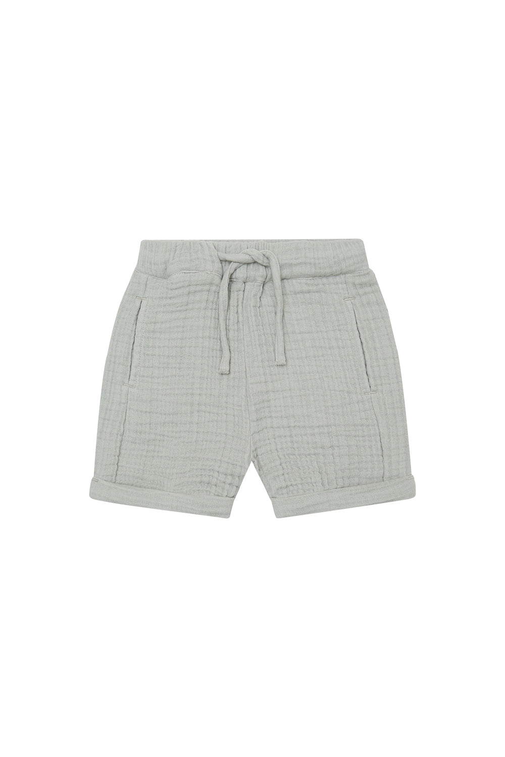 Shorts aus Musselin 'soft green'