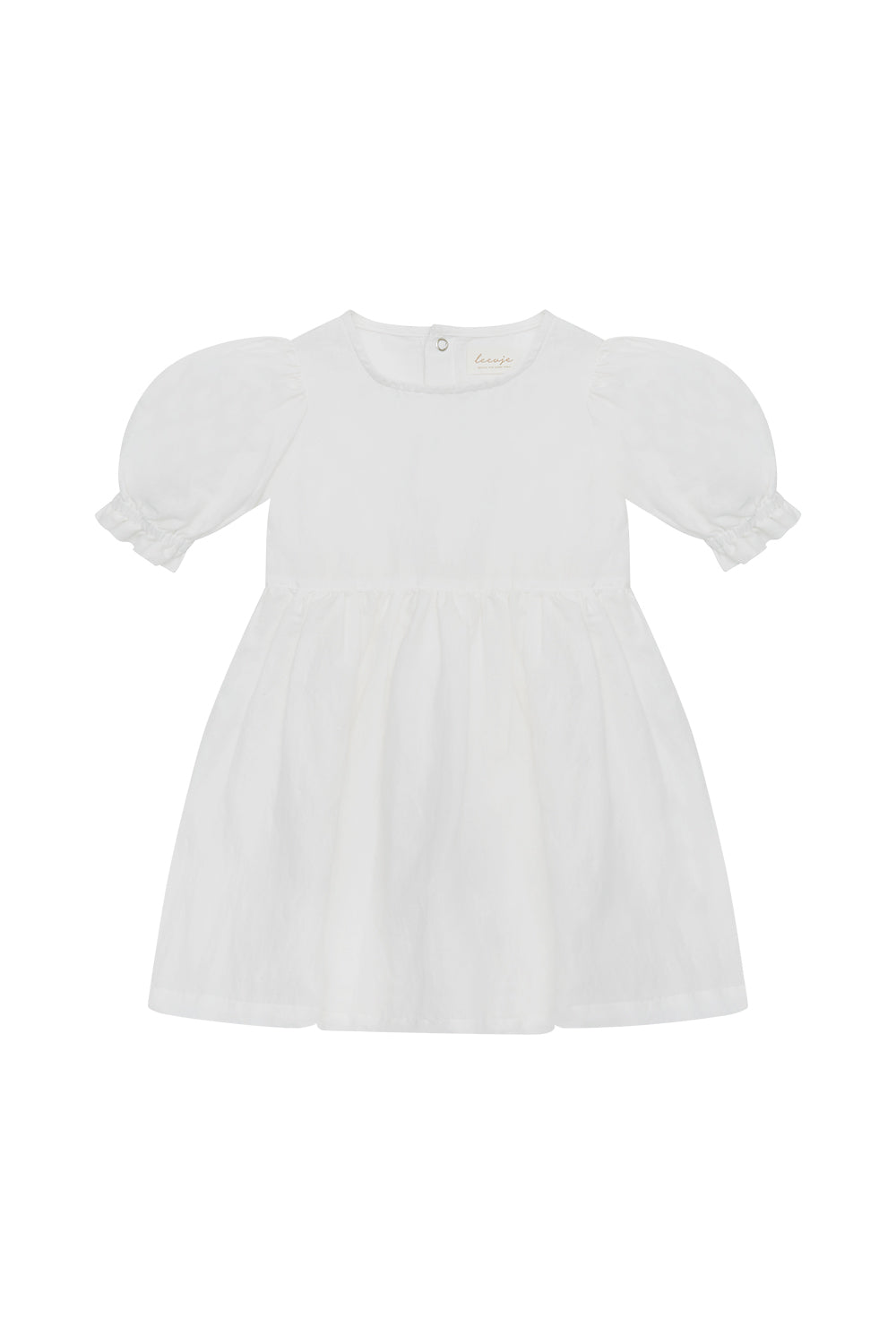 Leinenkleid mit Puffärmeln