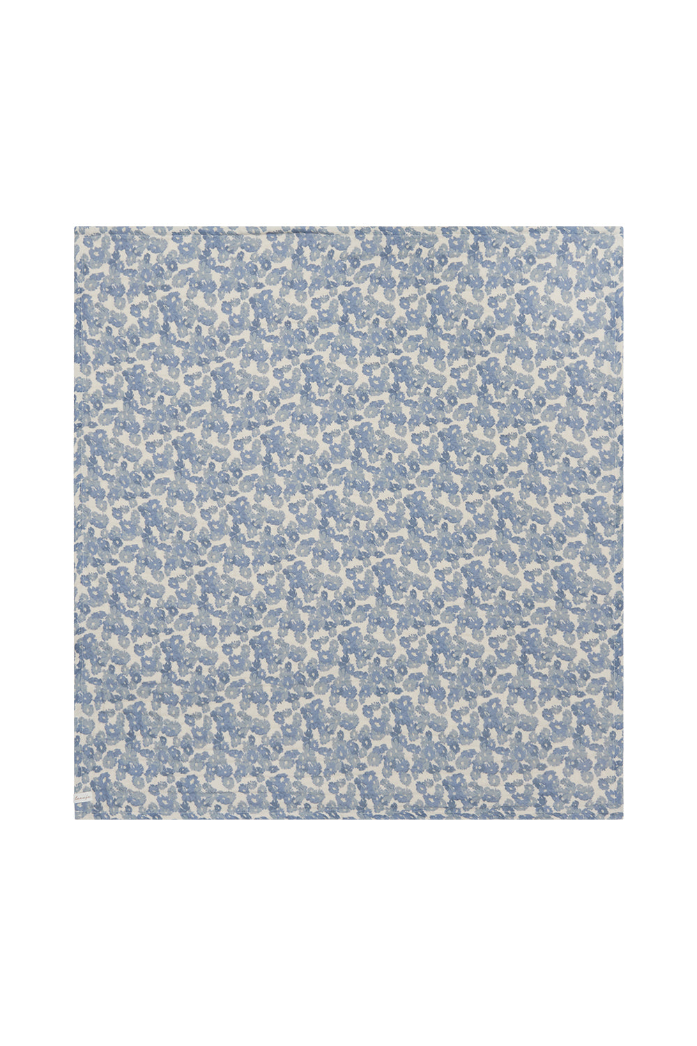 Musselintuch 'blue flowers'