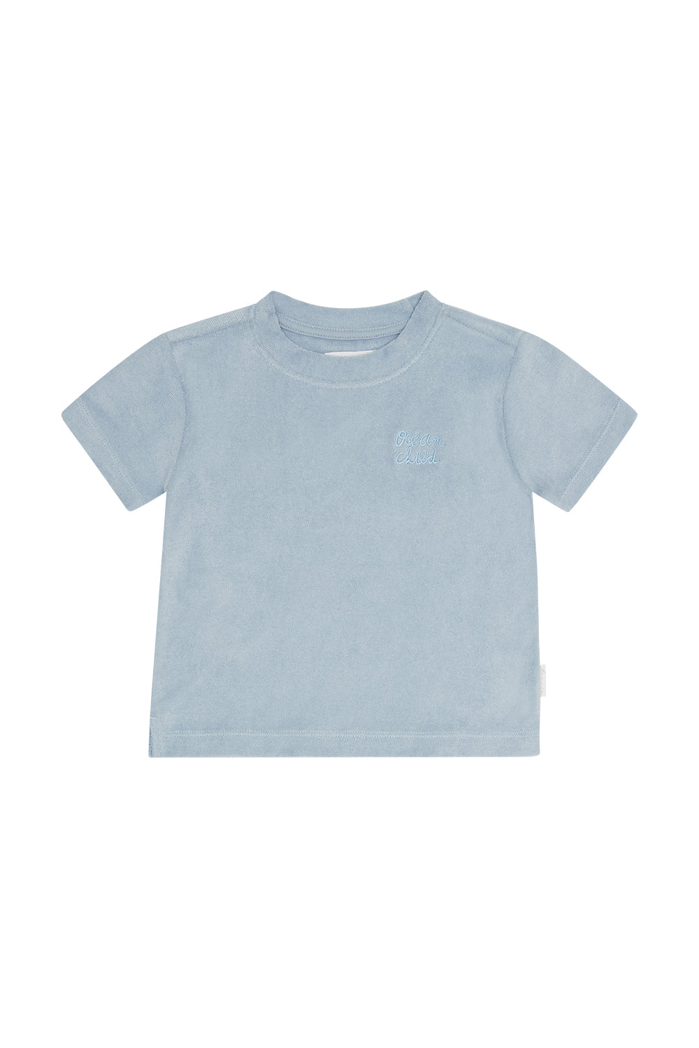 Frottee Shirt 'ocean child' clear blue