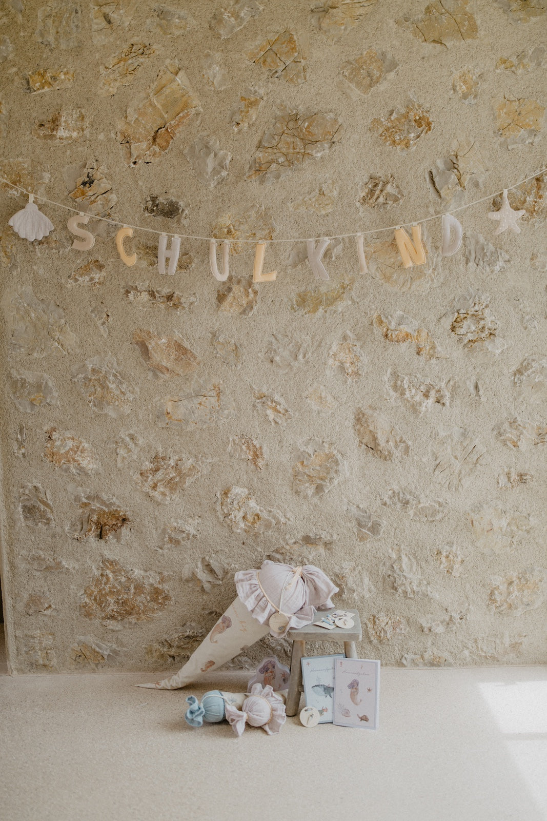 Girlande 'Schulkind' in lavender
