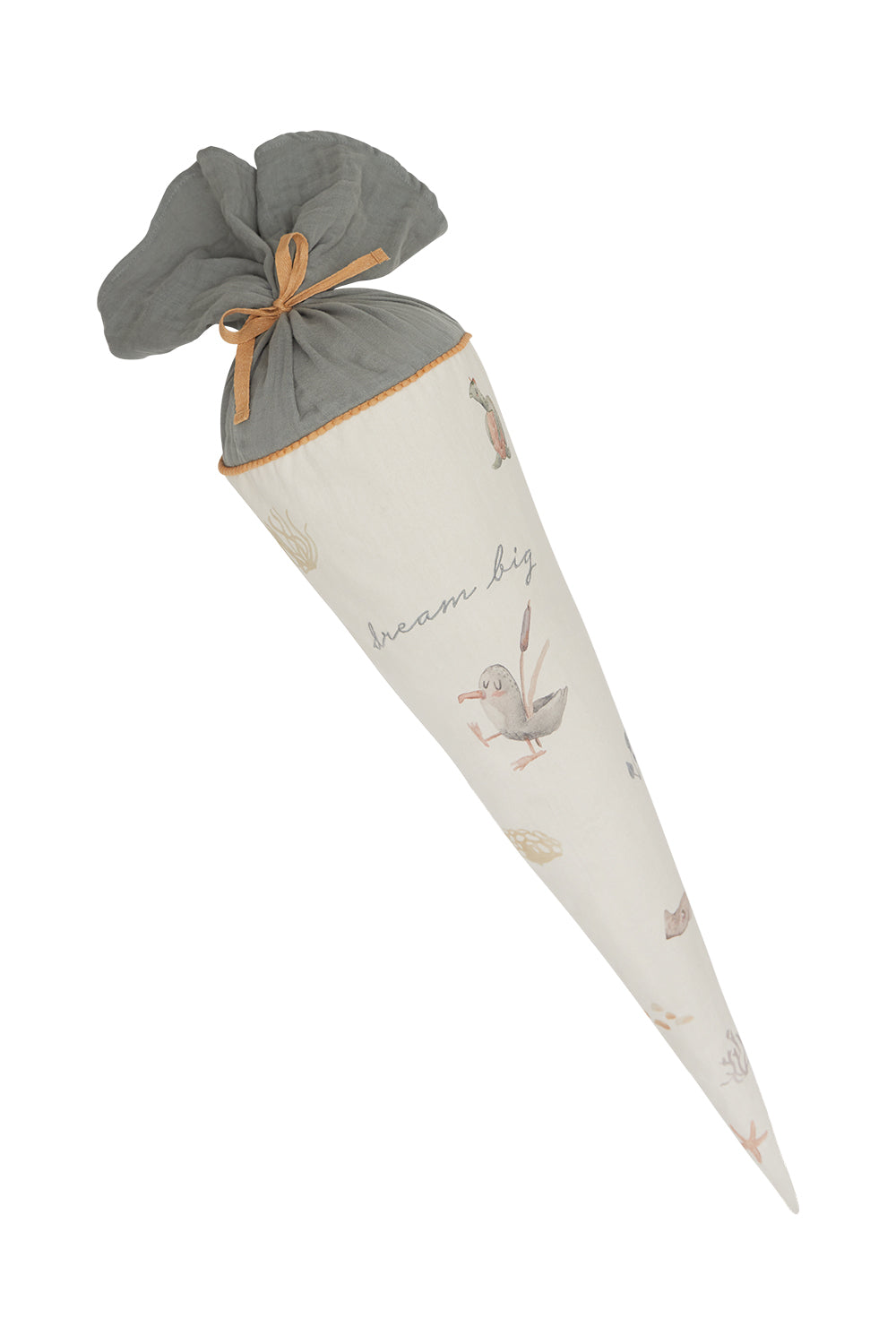 Schultüte groß 'seagull' mit Pappkegel und Füllkissen