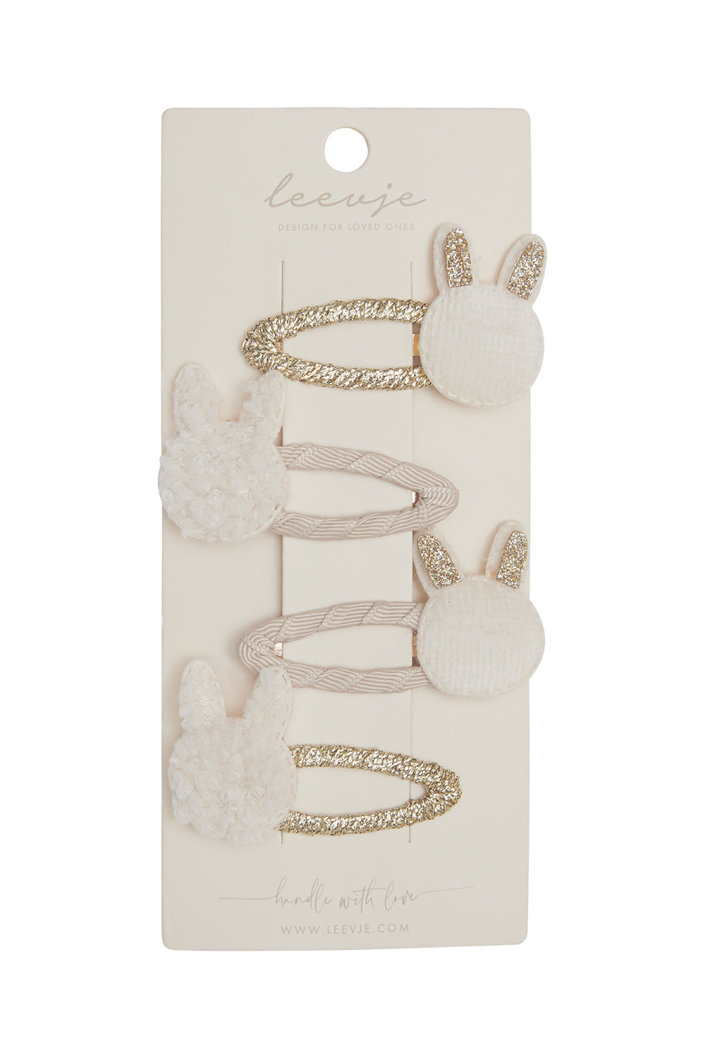 Haarspangen 'fluffy bunny clips'
