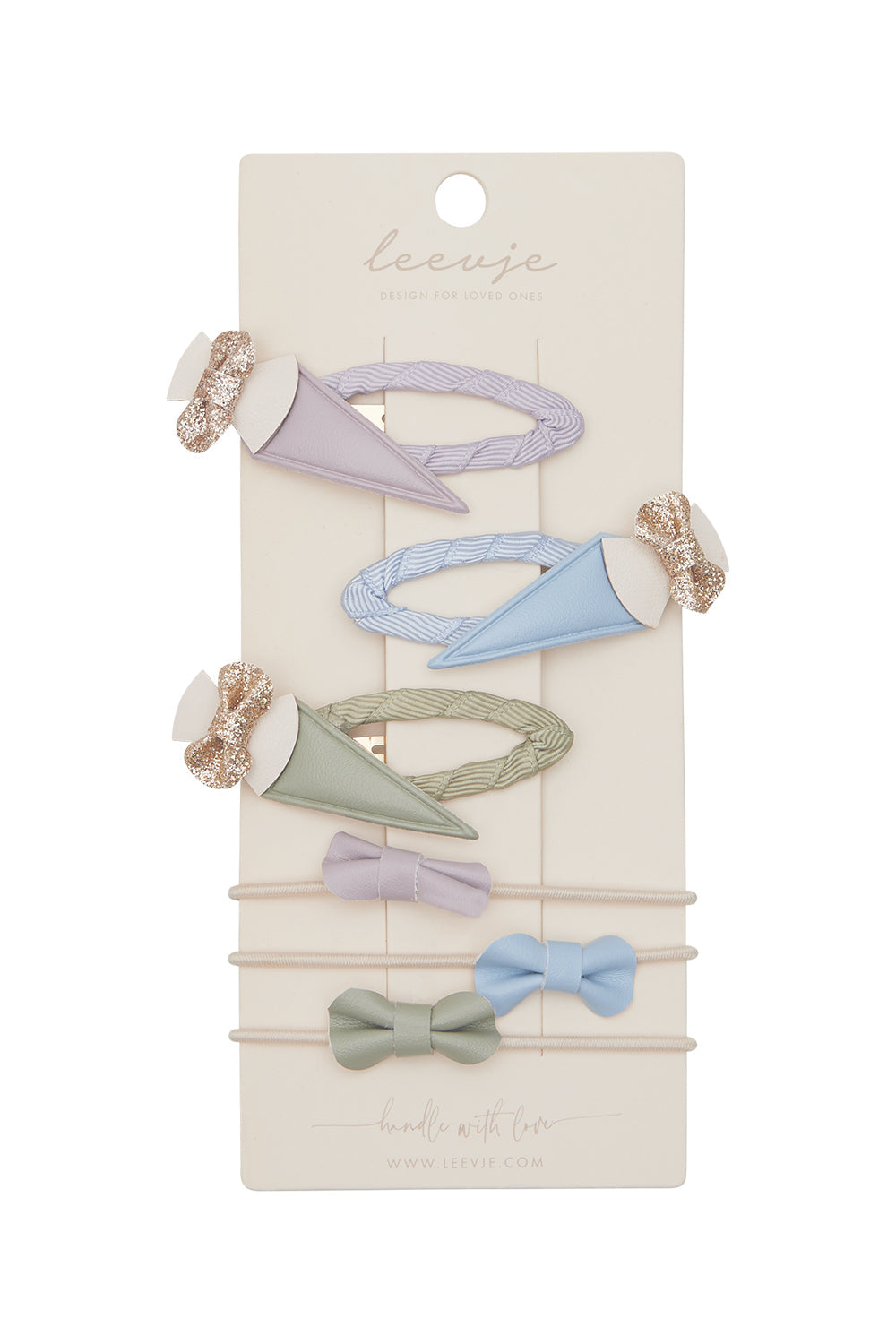 Haarspangen 'bows and school cones mix'
