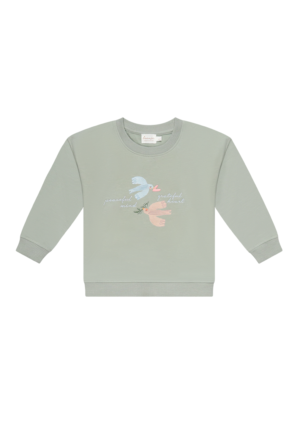 Oversized Sweatshirt 'peaceful mind, grateful heart'