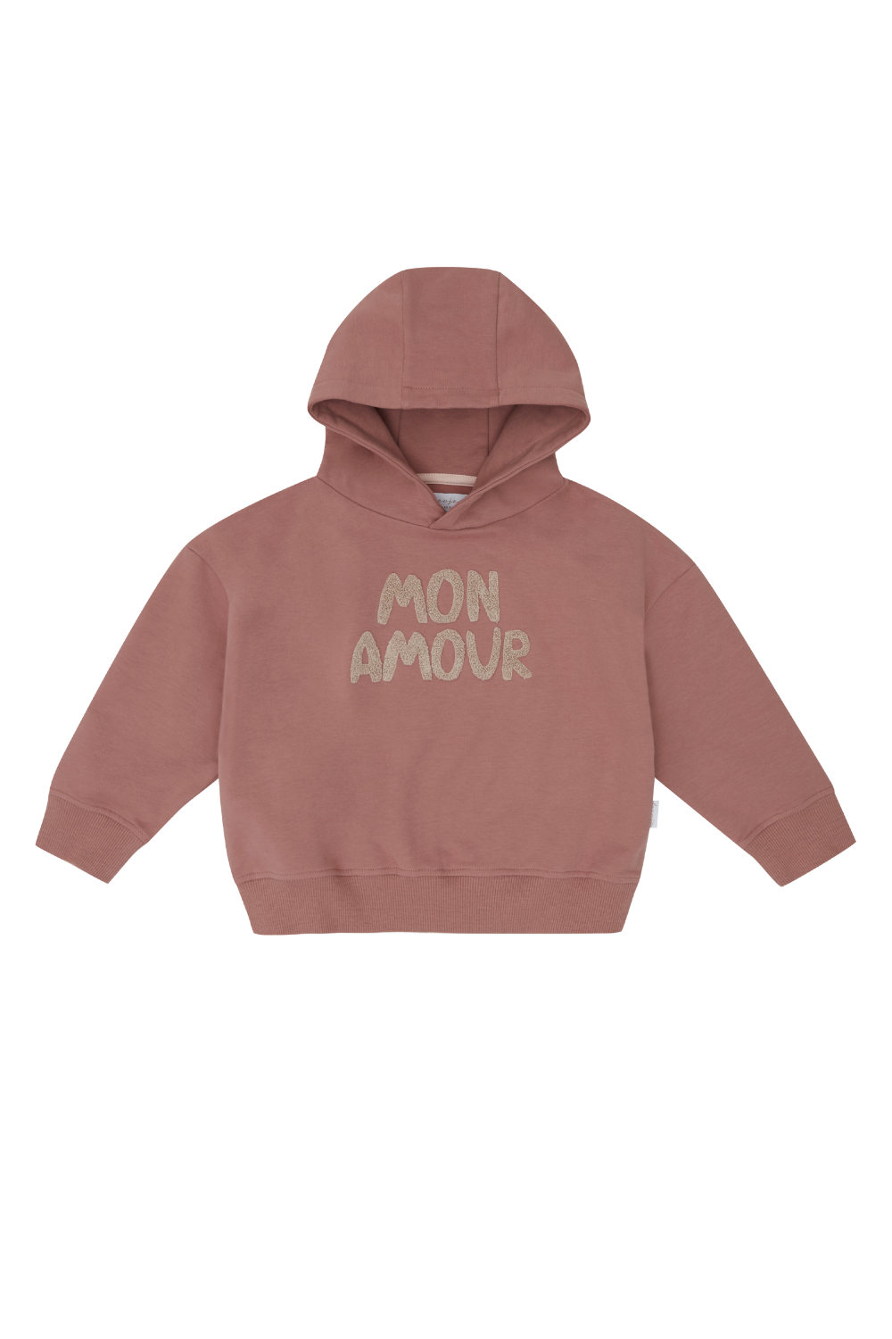 Sweat à capuche oversize unisexe « mon amour »