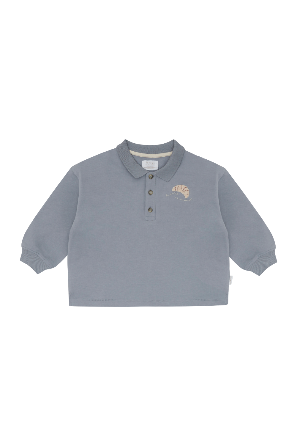 Sweat-shirt polo oversize « Crossaints »