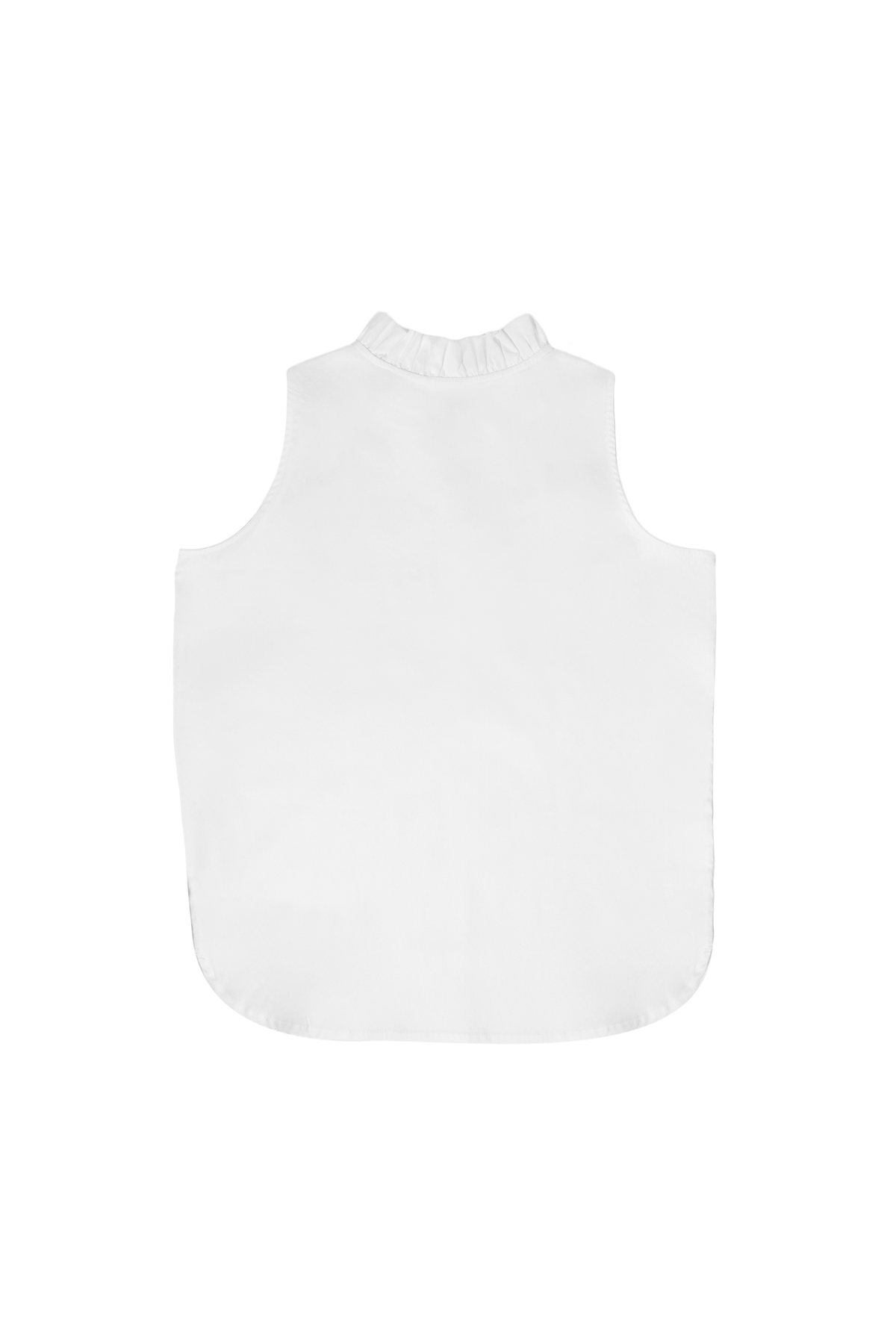 Frill Collar Top | White