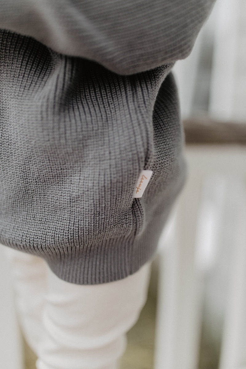 Chunky Knit Cardigan 'blue'