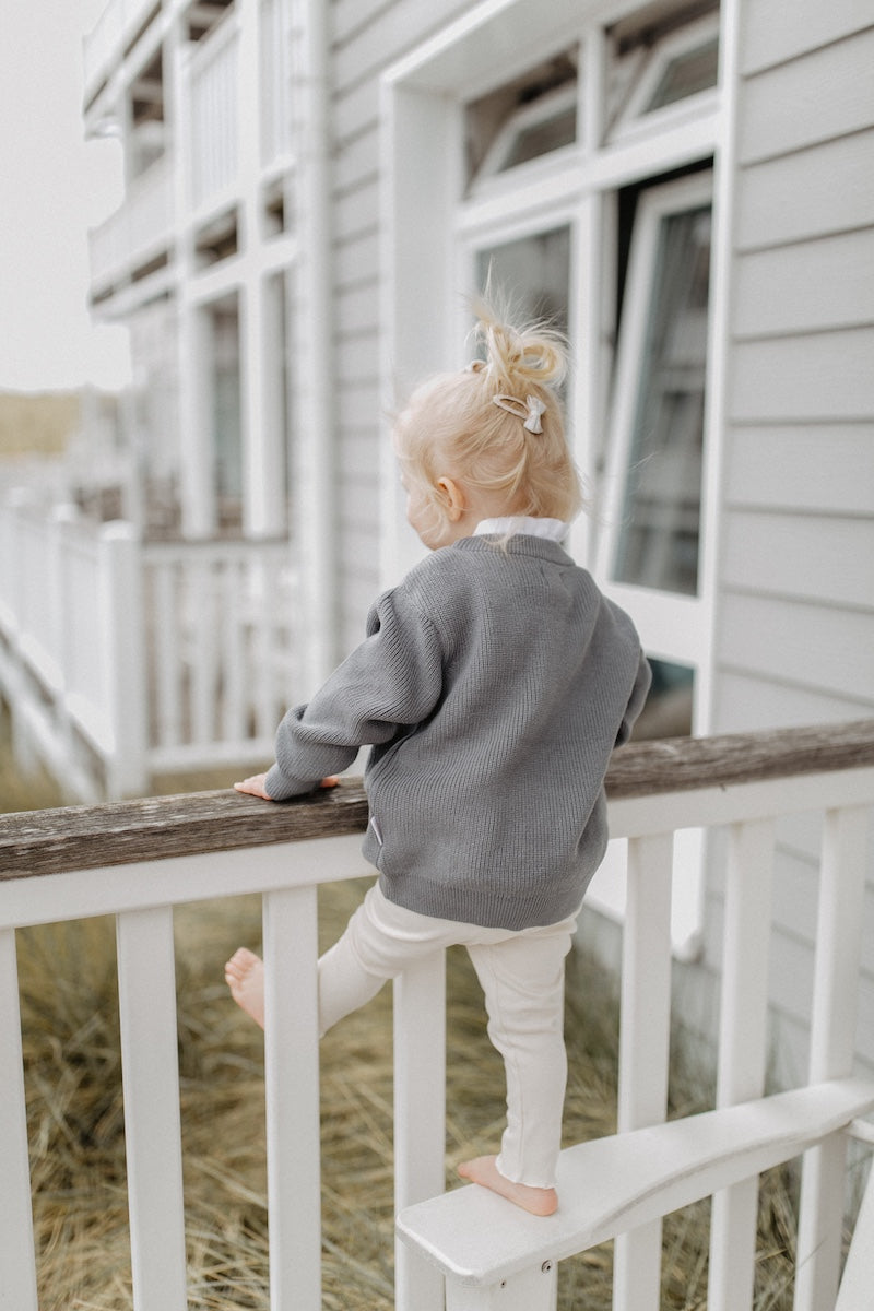 Chunky Knit Cardigan 'blue'