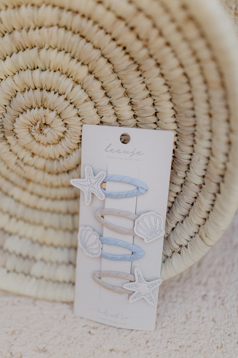 Haarspangen 'blue beach clips'