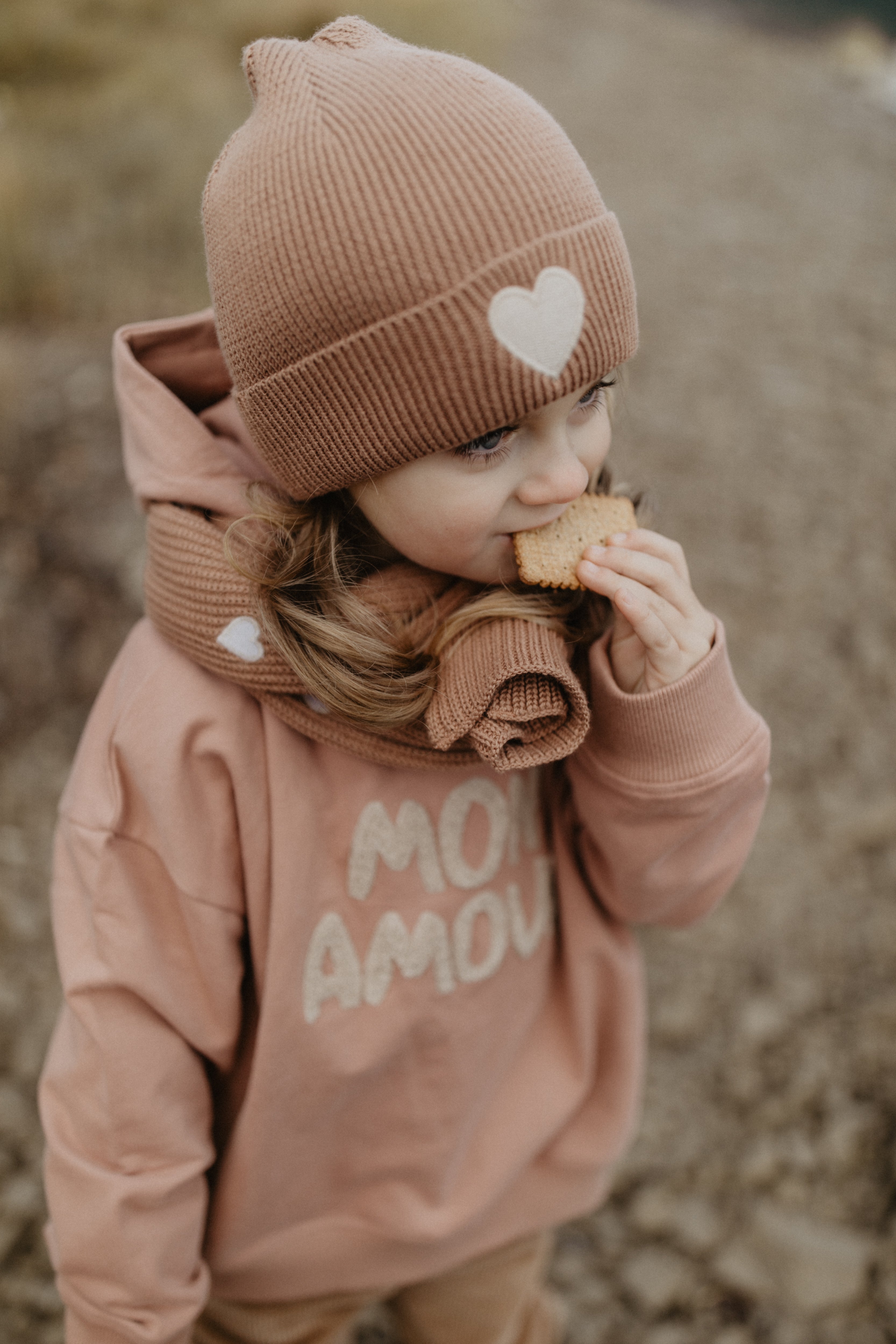 Chunky Knit Beanie 'Heart'