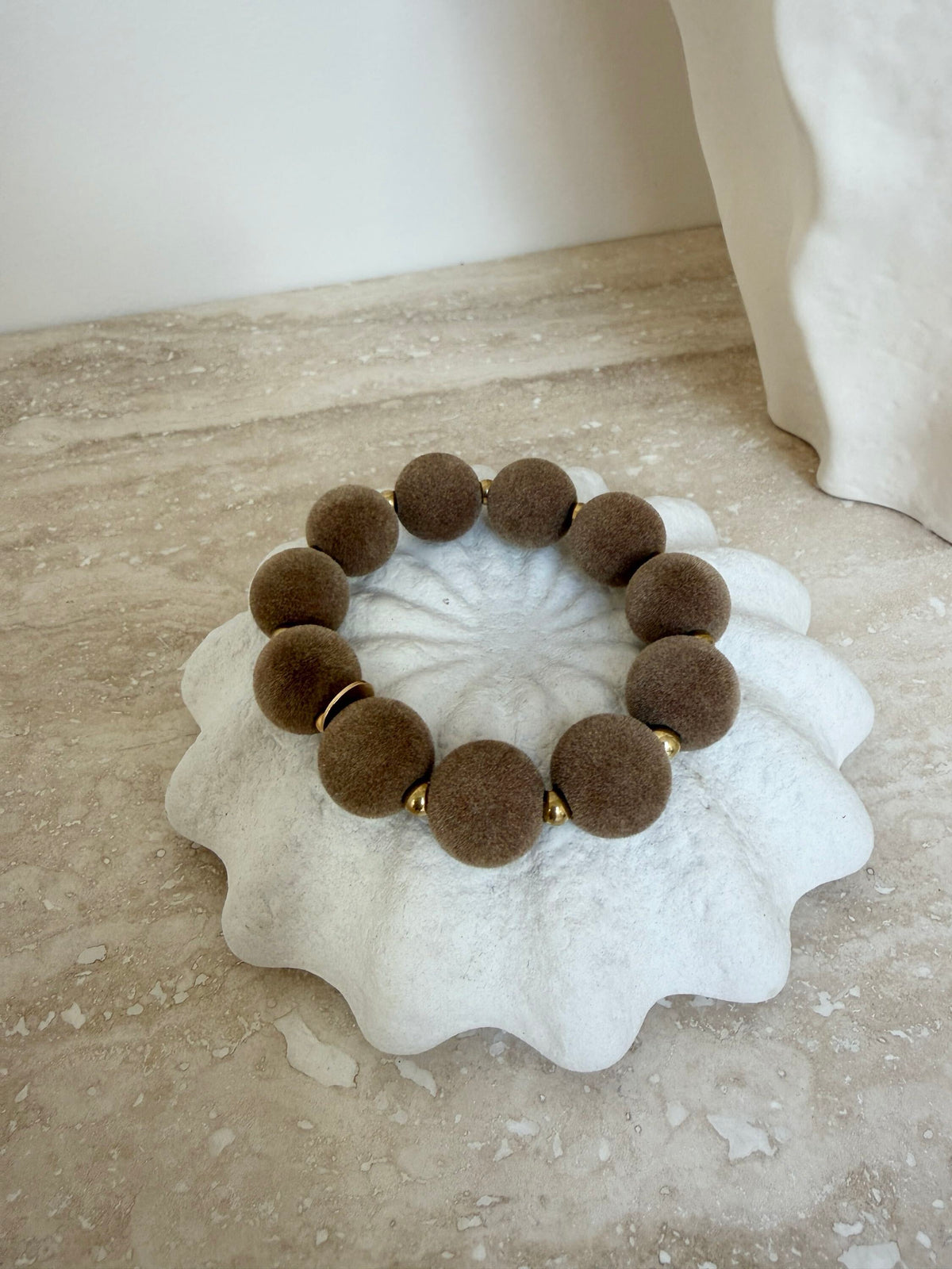 Bracelet | Taupe Velvet