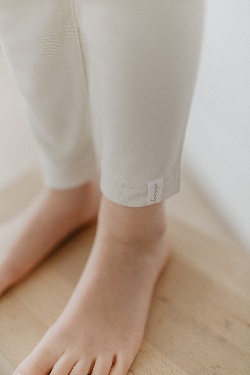 Jersey leggings 'cream' made from organic cotton