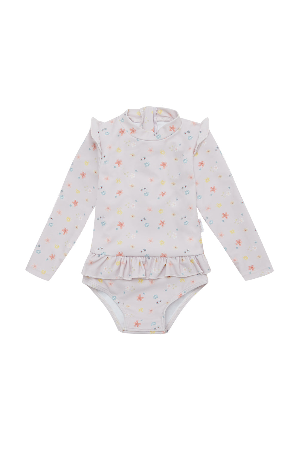 Long-Sleeved Swimsuit ‘Flowers’