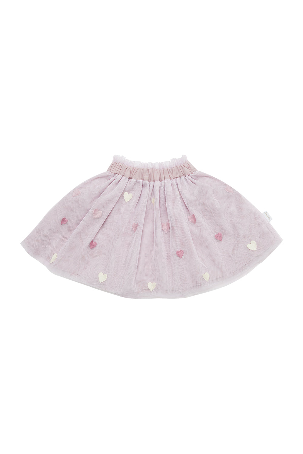 Embroidered Tulle Skirt ‘Hearts’