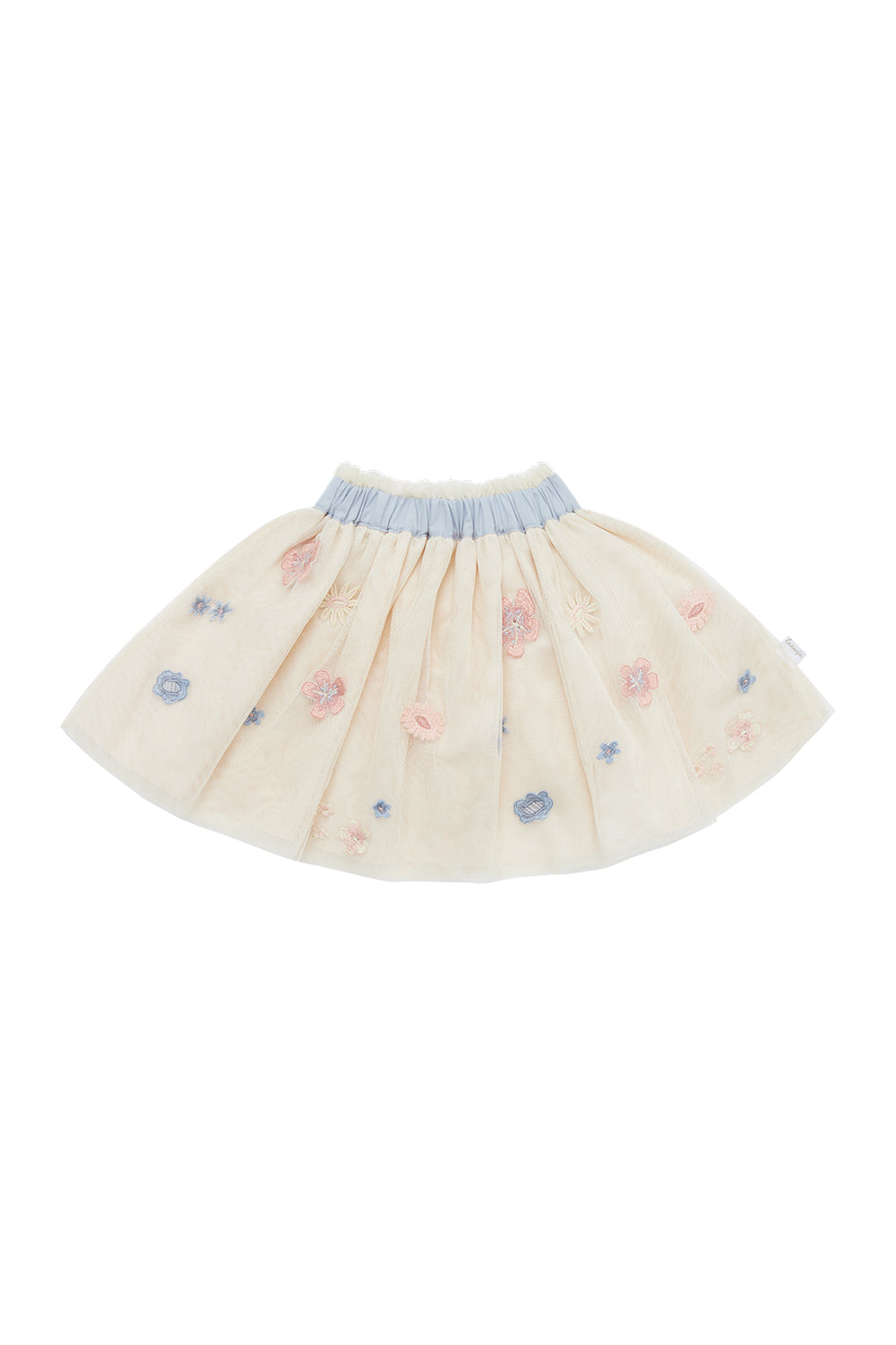 Embroidered Tulle Skirt ‘Flowers’