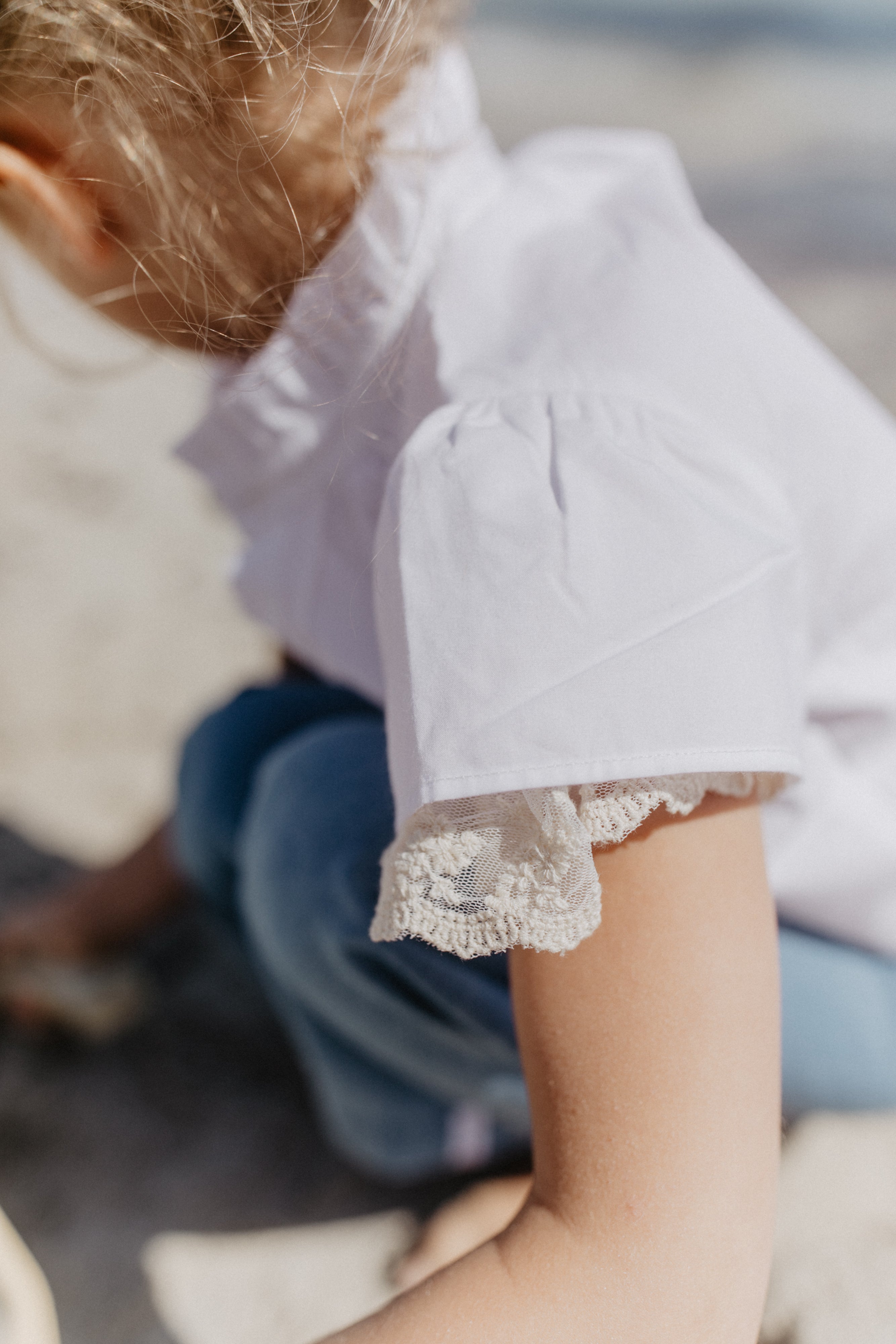 Short-Sleeved Blouse with Ruffles