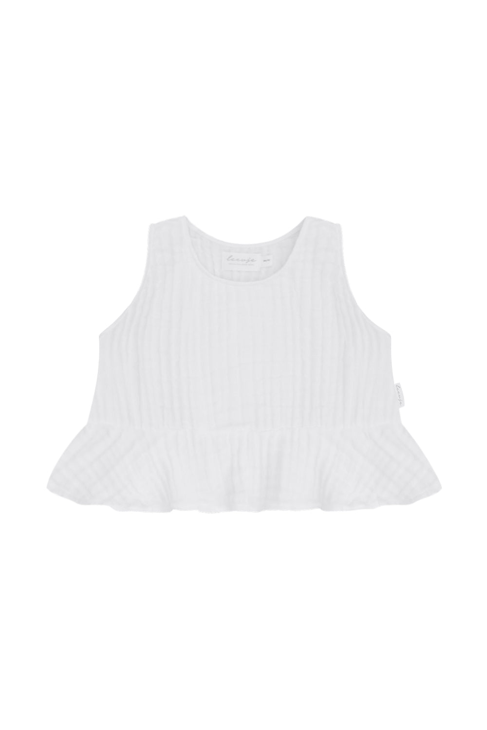 Frill Hem Muslin Top