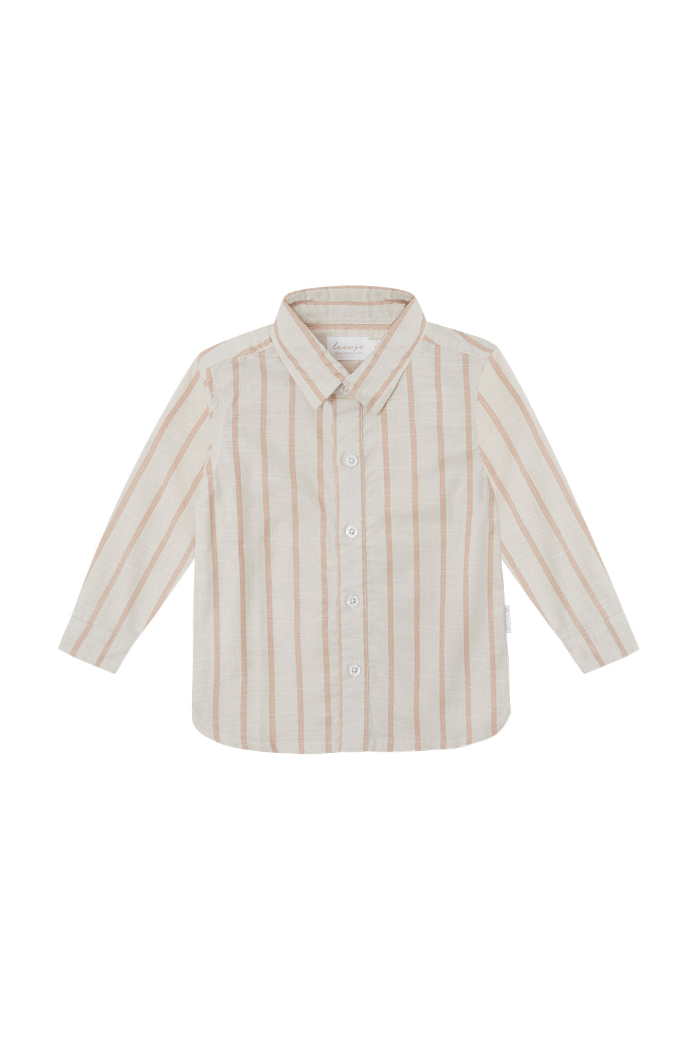 Shirt ‘Beige Stripes’ in Linen Optic