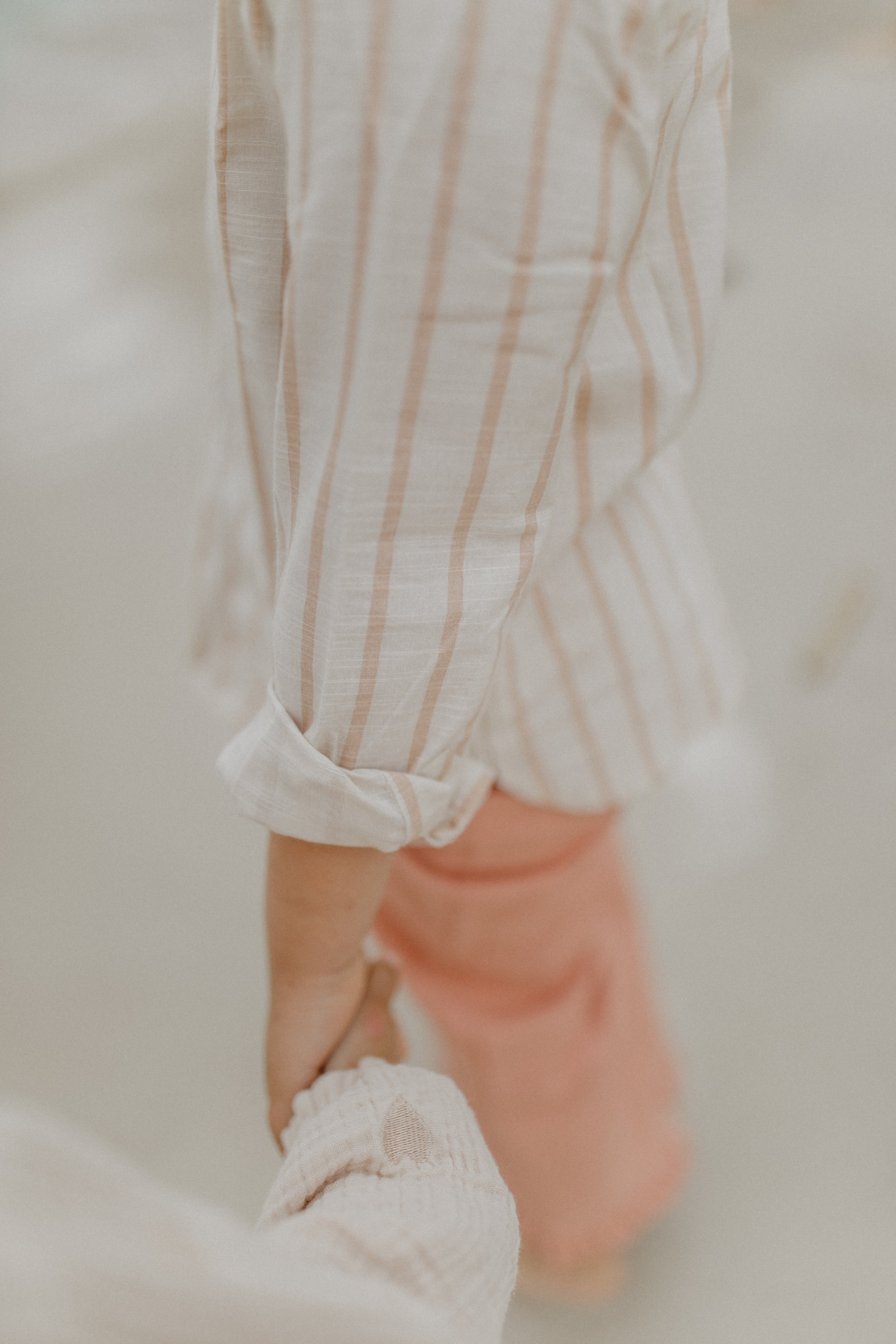 Shirt ‘Beige Stripes’ in Linen Optic