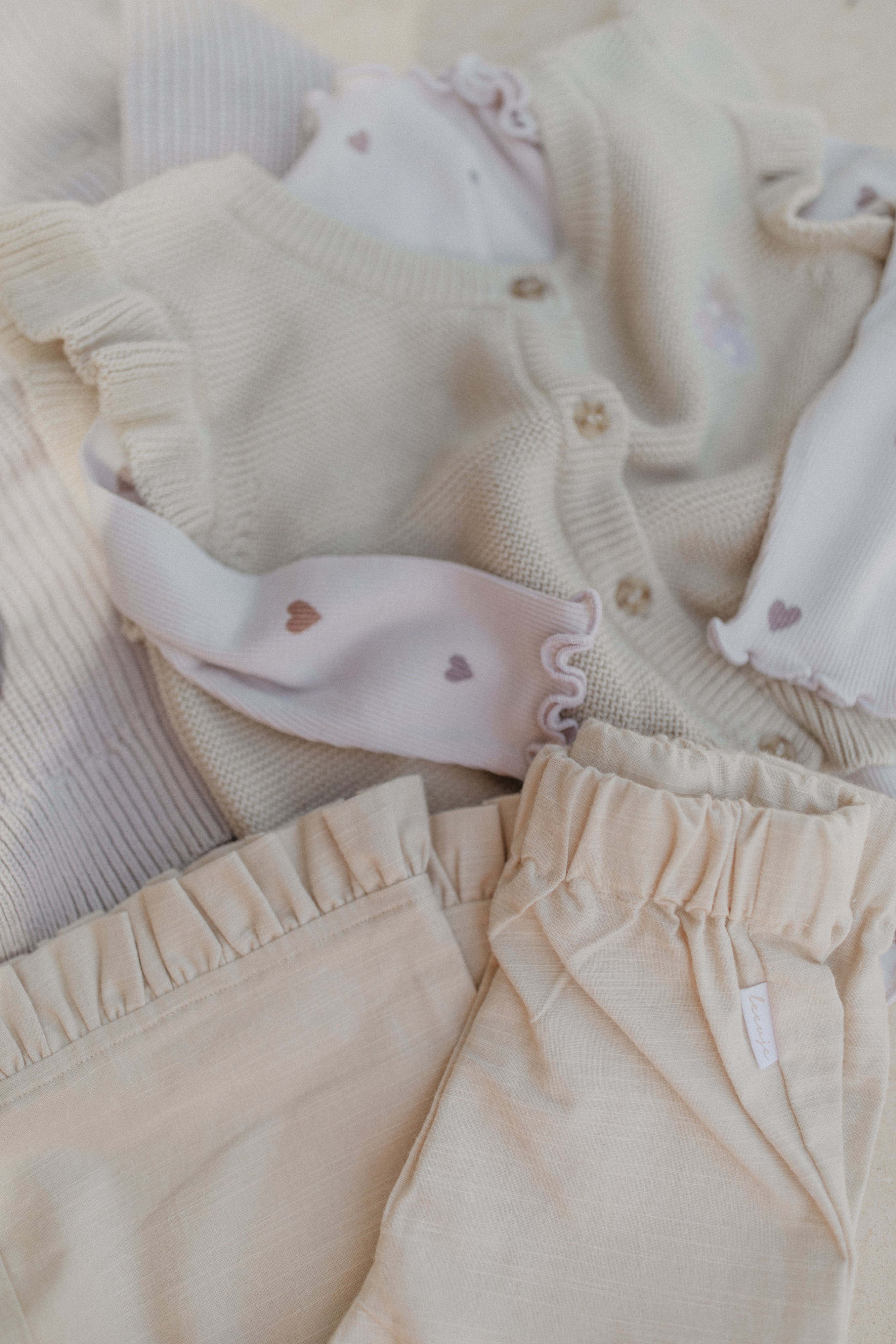 Long-Sleeved Top 'Hearts' with Turtleneck