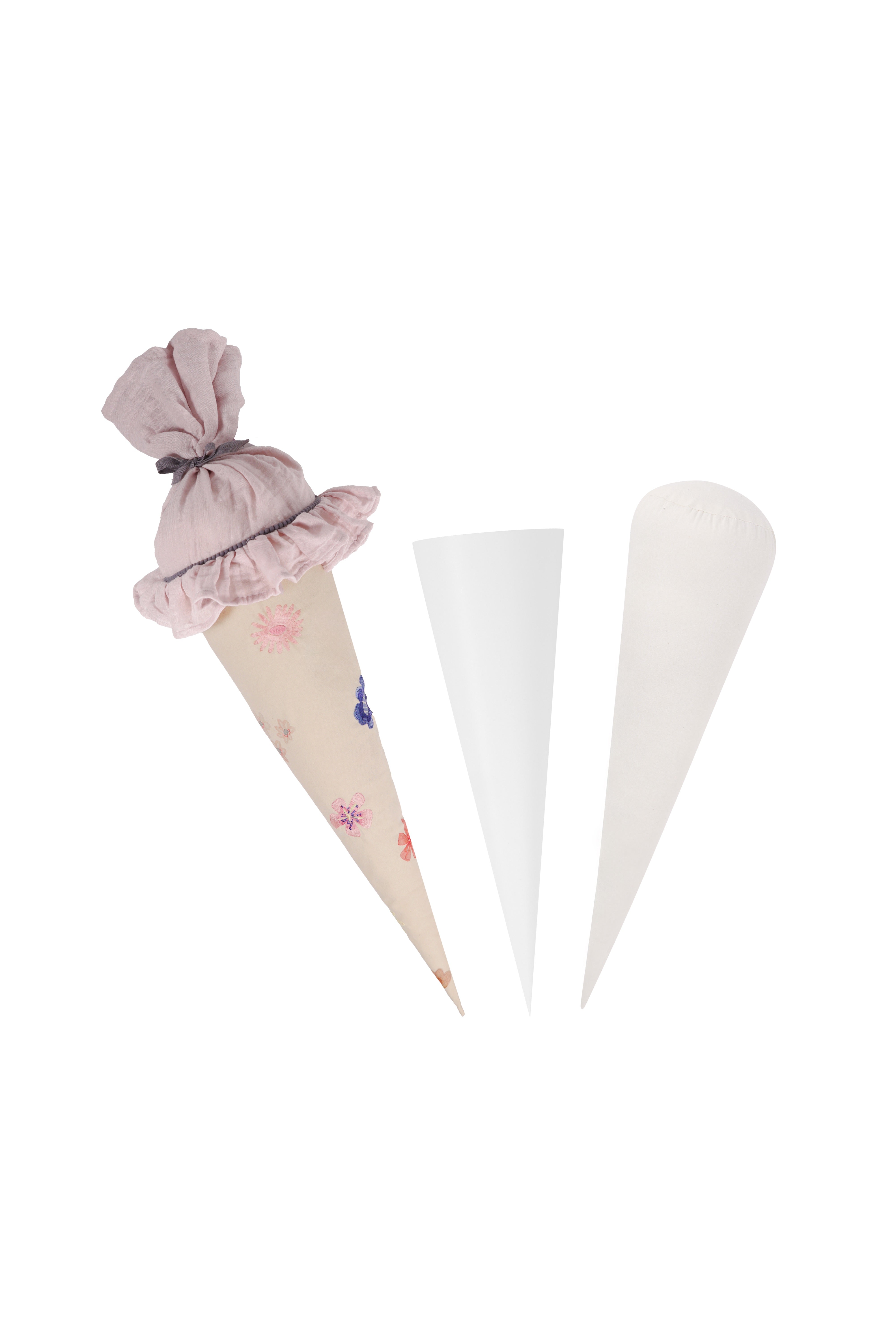 Large School Cone 'Flowers' with Cardboard Cone and Pillow