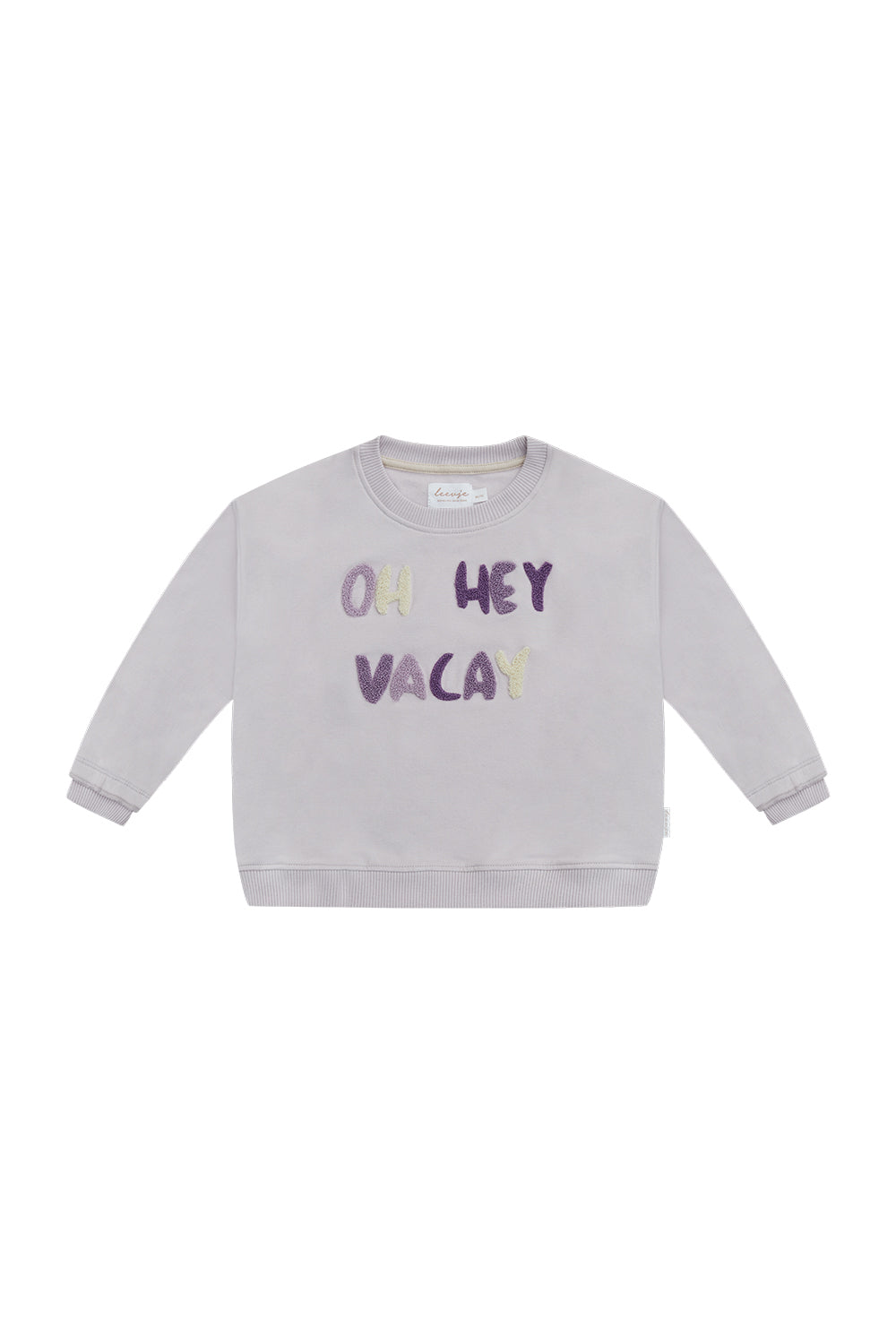 Sweatshirt 'Oh Hey Vacay' in Lavender