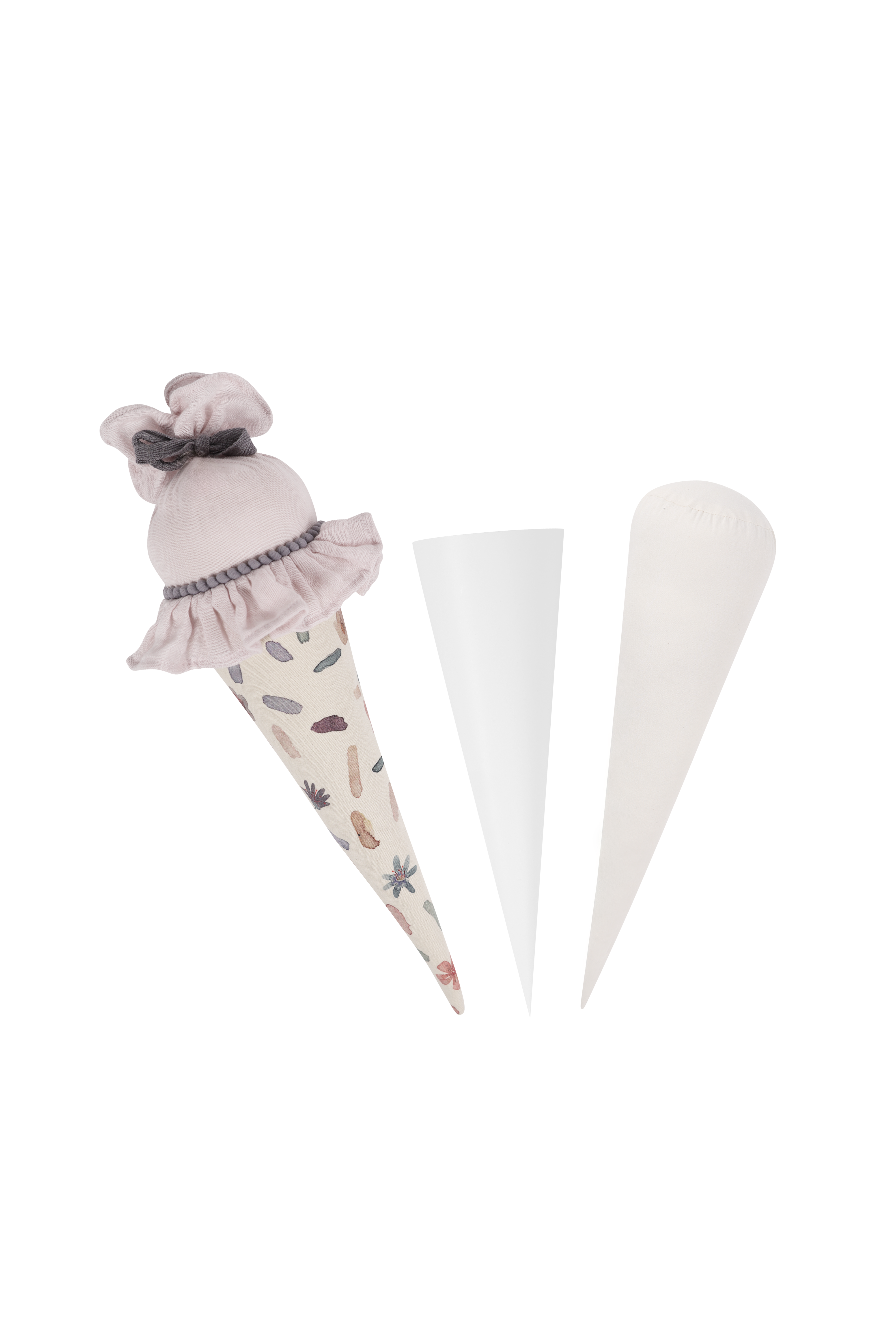 Small School Cone 'Flowers' with Cardboard Cone and Pillow