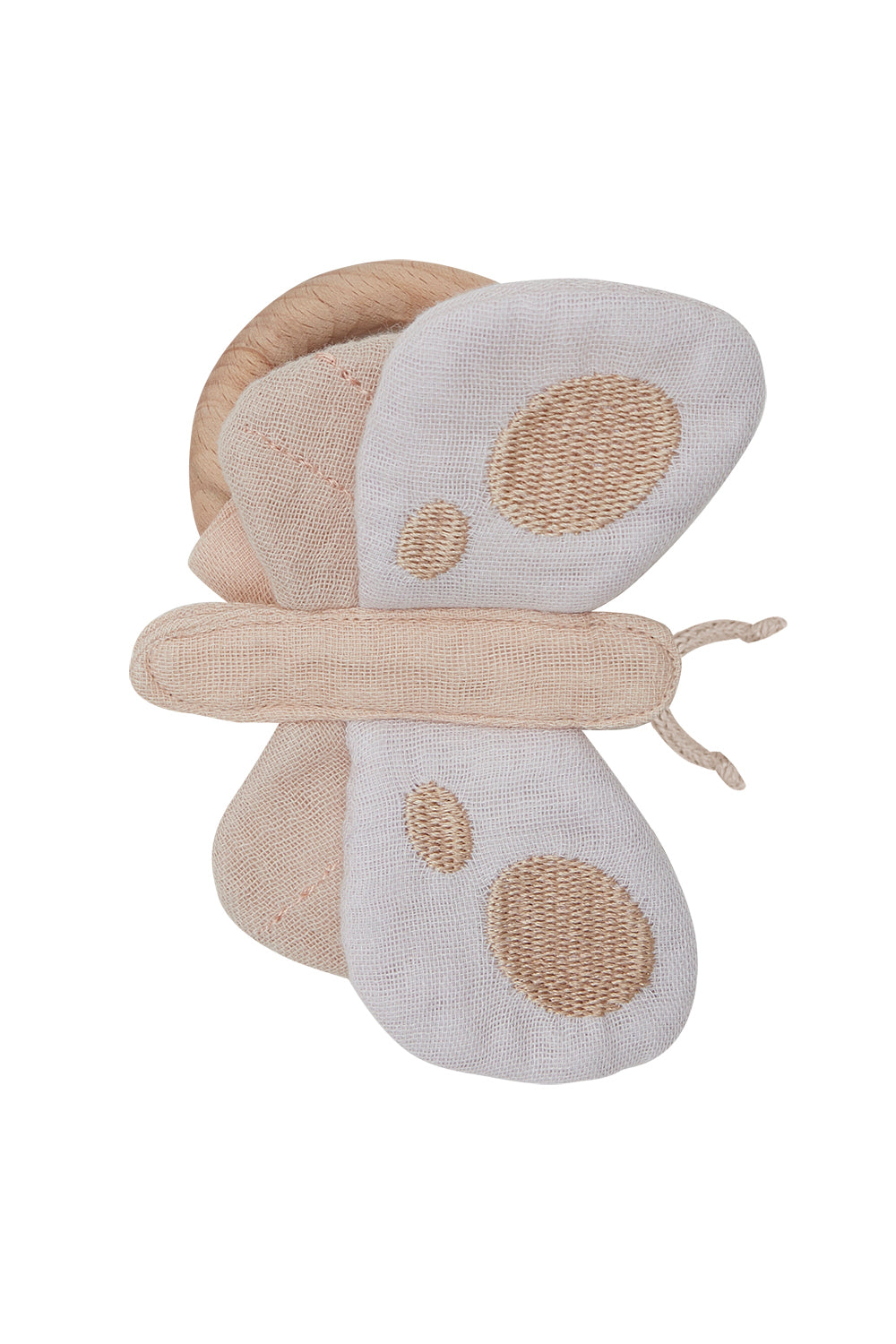 Muslin Ring Rattle 'Butterfly'
