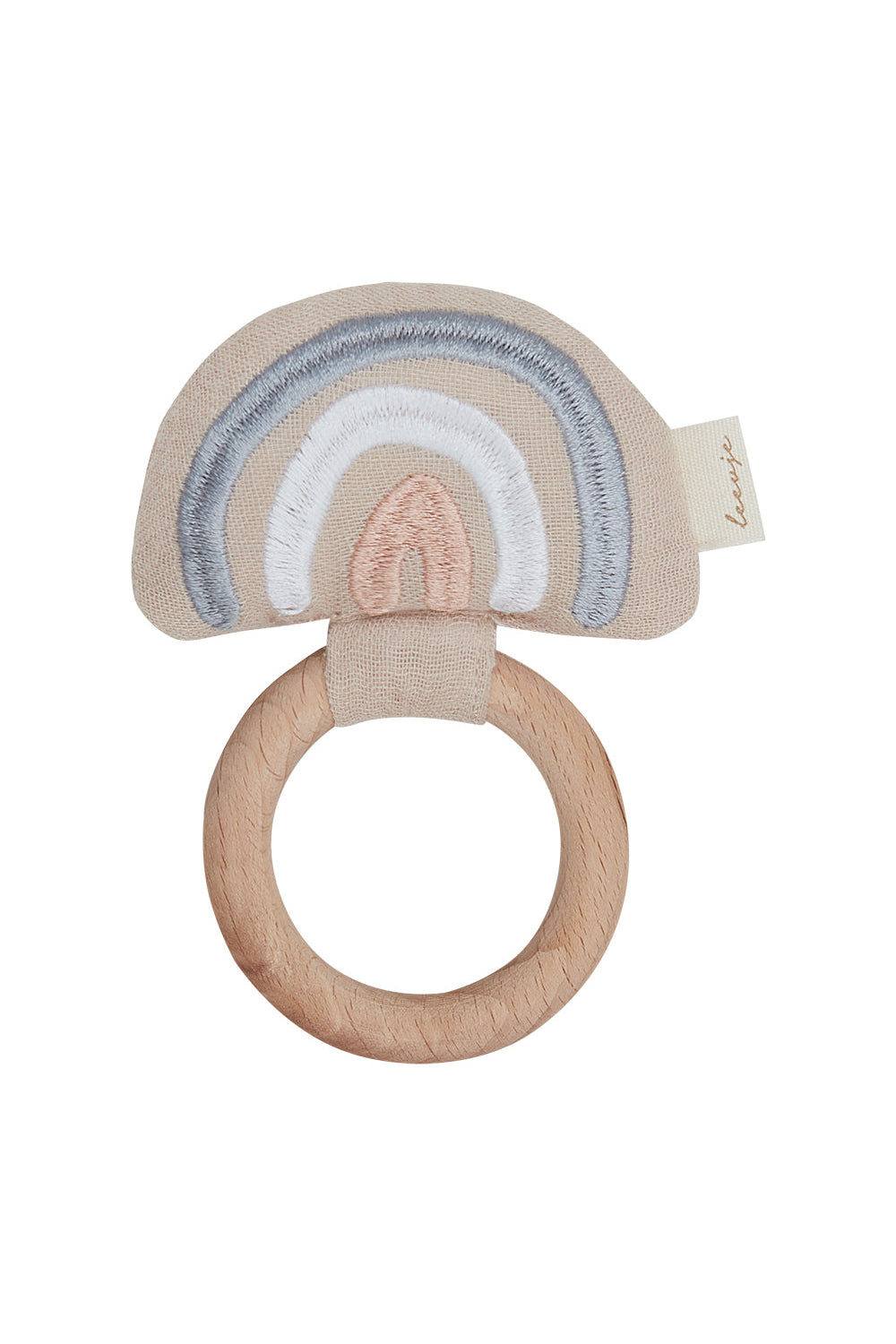 Muslin Ring Rattle 'Rainbow'