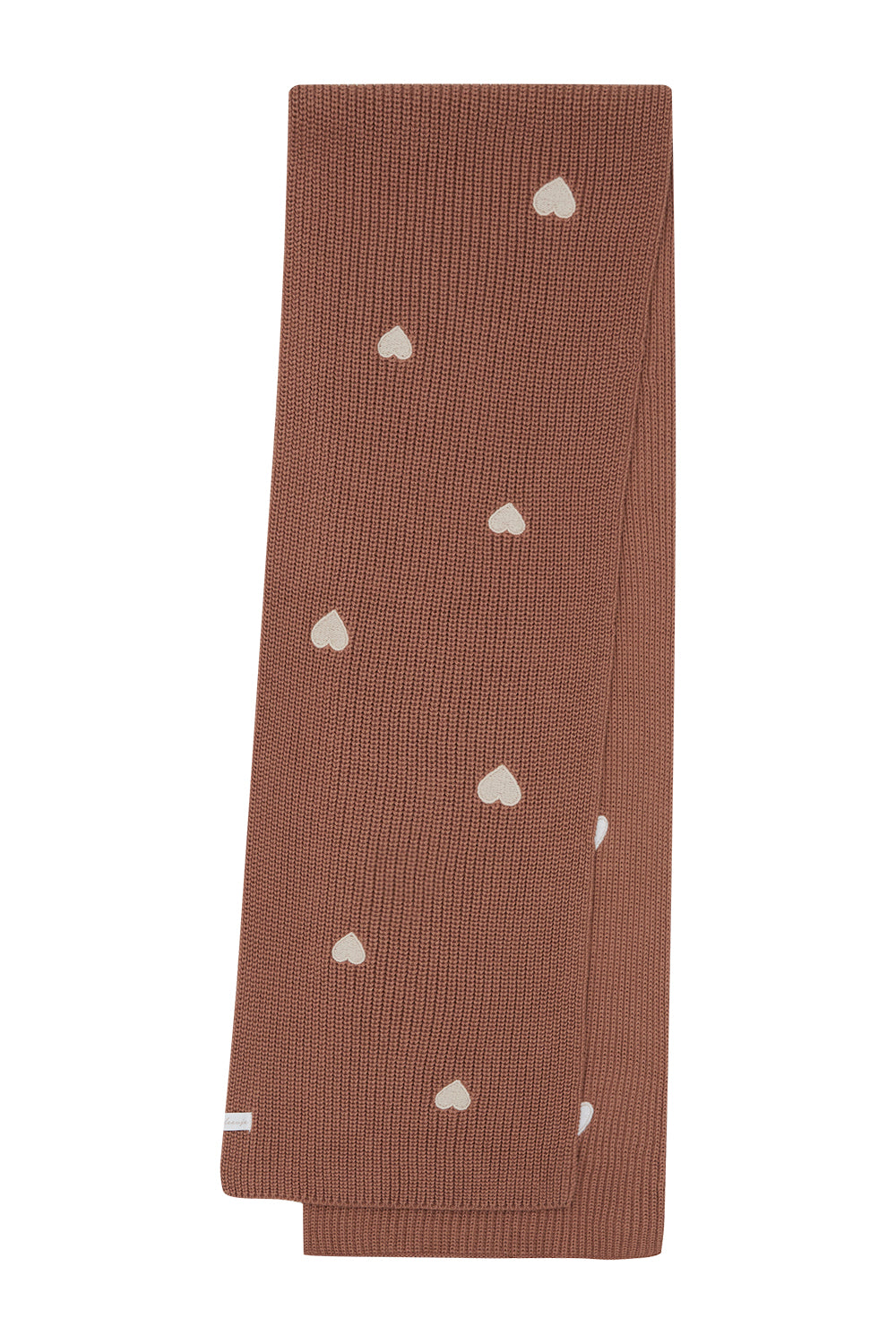 Chunky Knit Scarf 'Hearts'