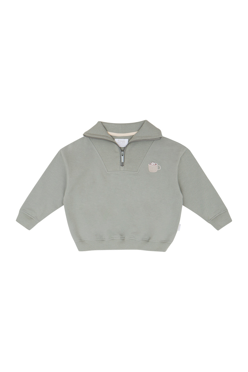 Pull Troyer à demi-zip « Cocoa »