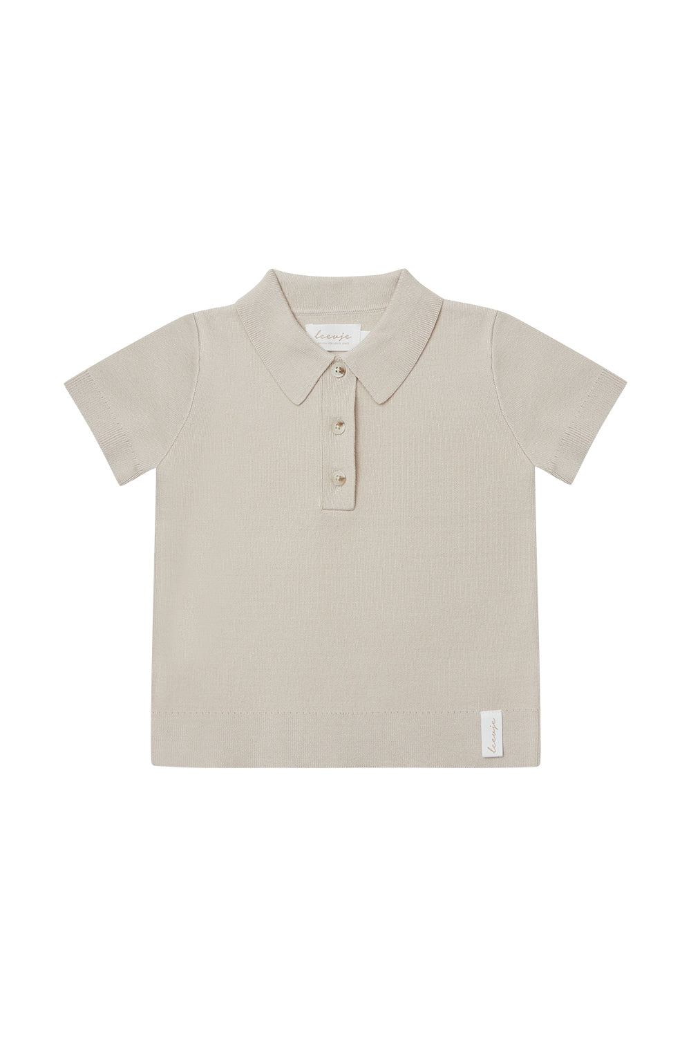 Unisex Knitted Polo Shirt 'Cappucino'