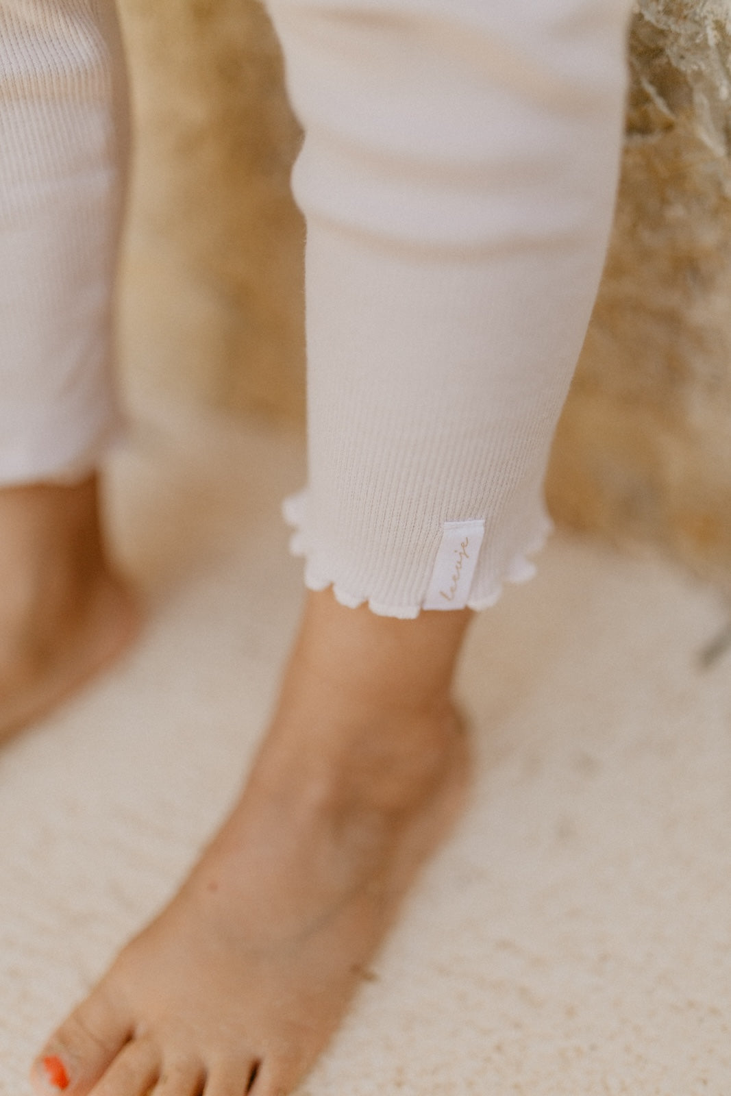 Leggings 'lavender' mit Schleife aus Bio-Baumwolle