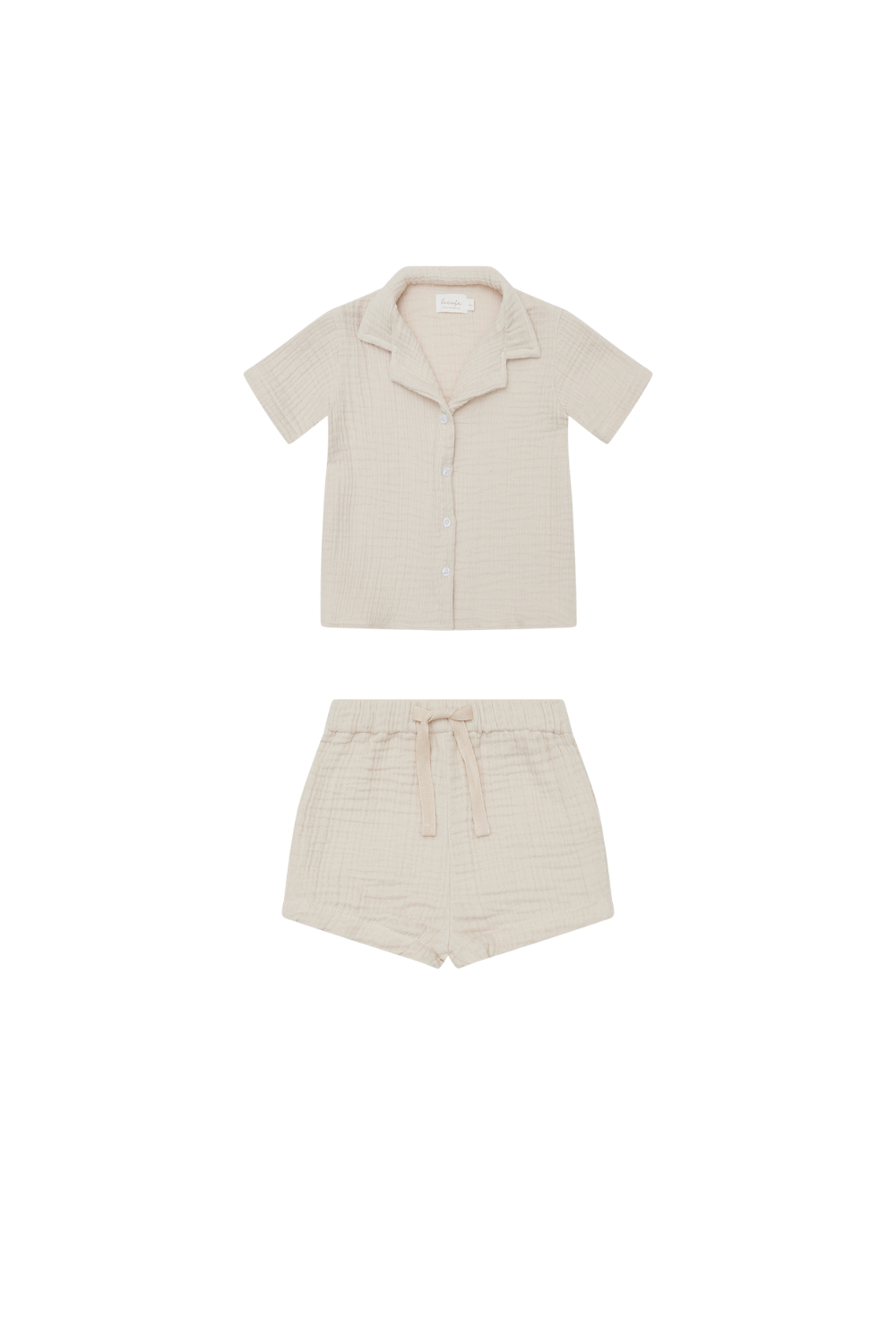 Pyjama Set kurz 'cappuccino'
