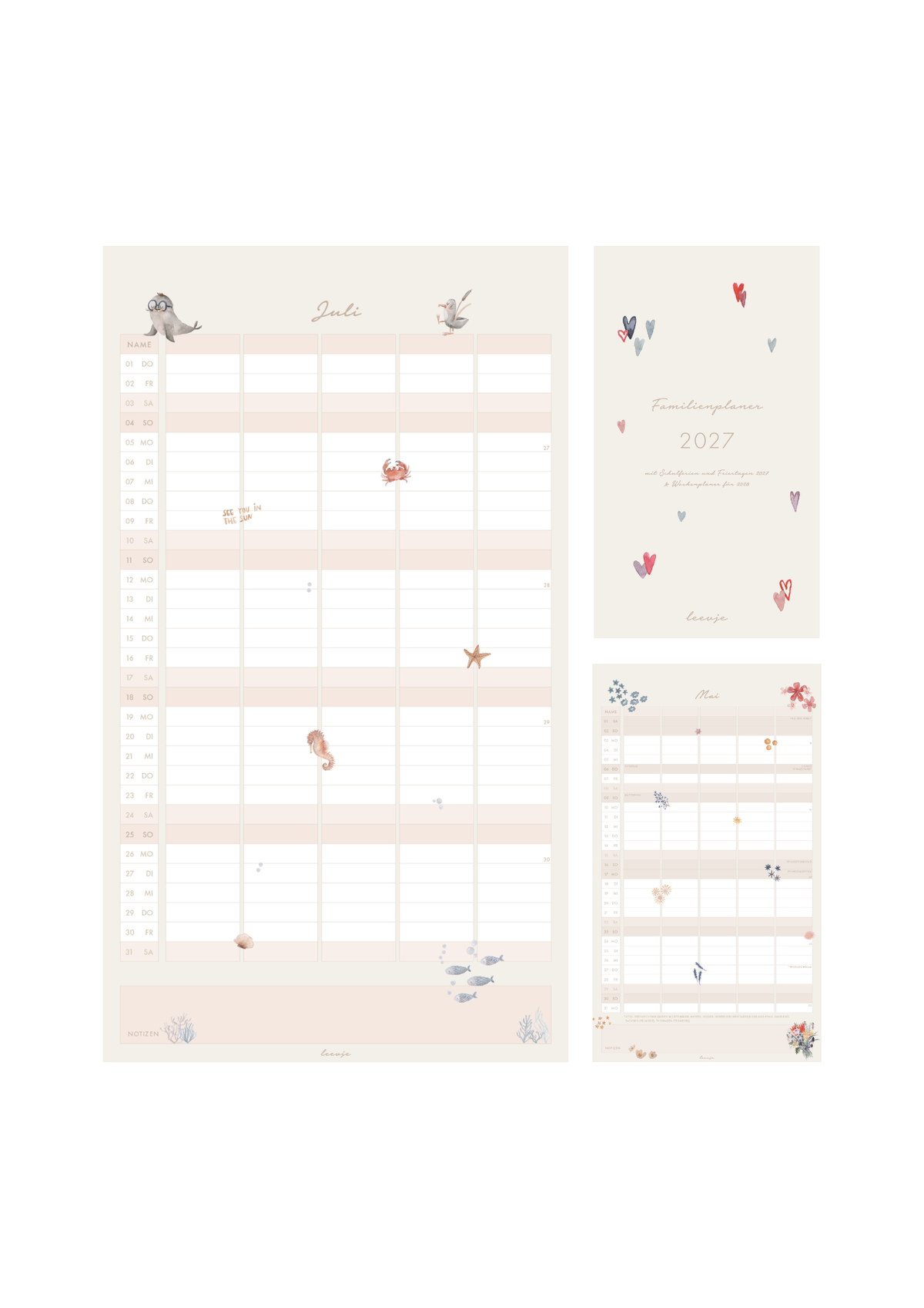 Wandkalender 2027