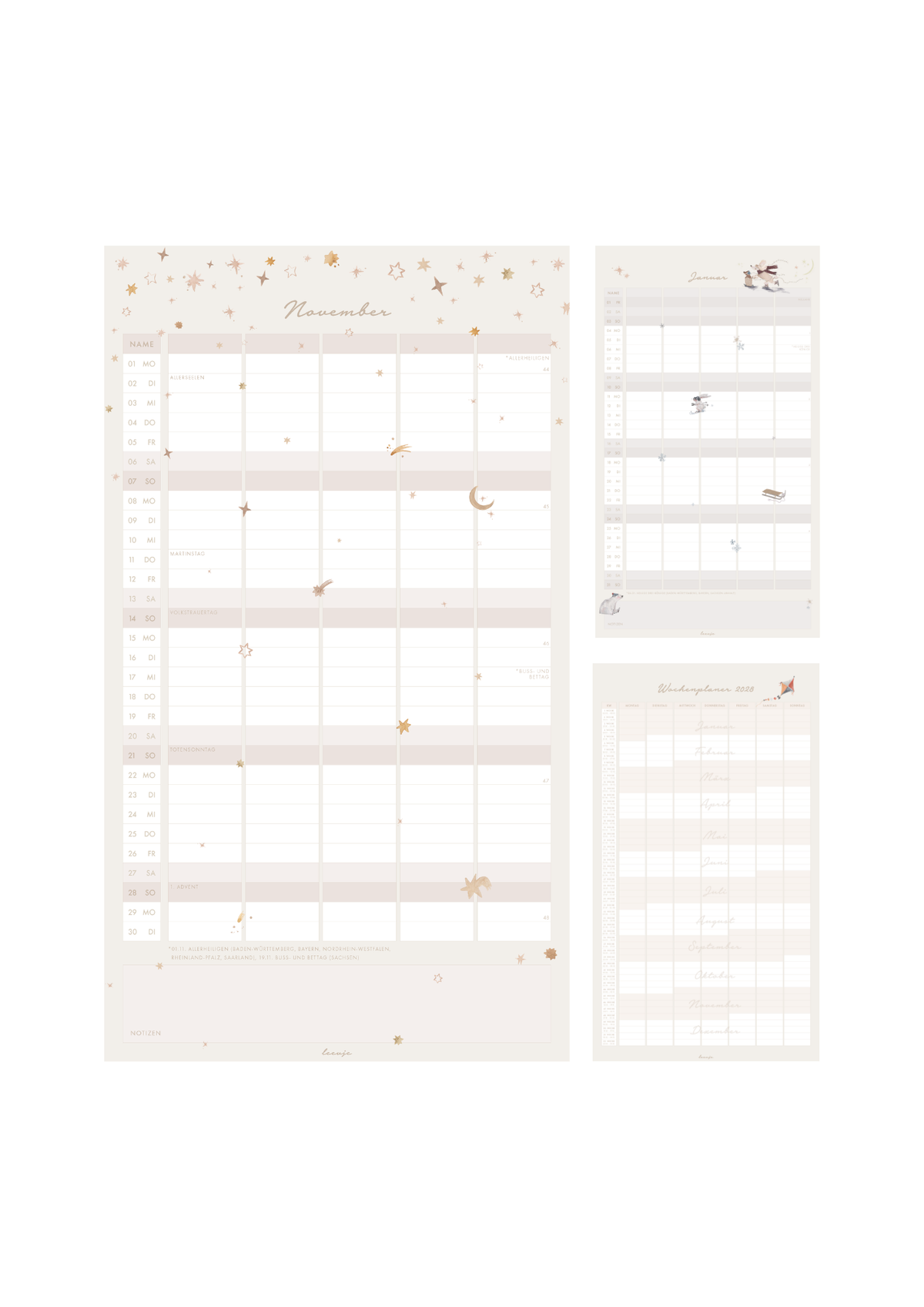 Wandkalender 2027