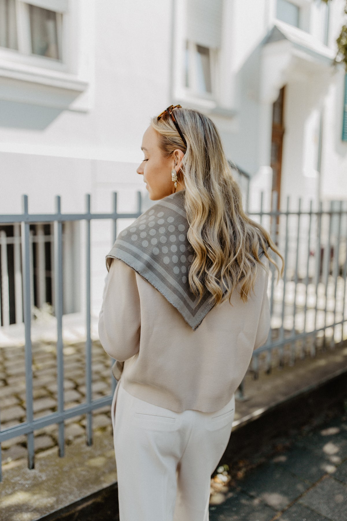Wool Scarf | Polka Dots