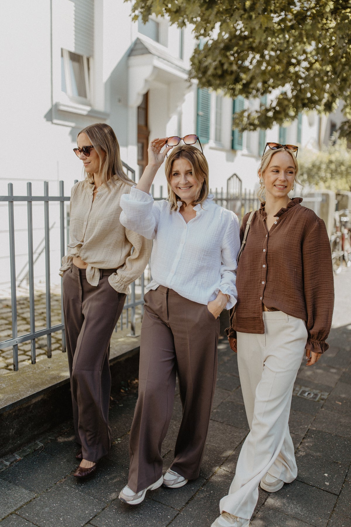 Zachte blouse | Lichtcrème