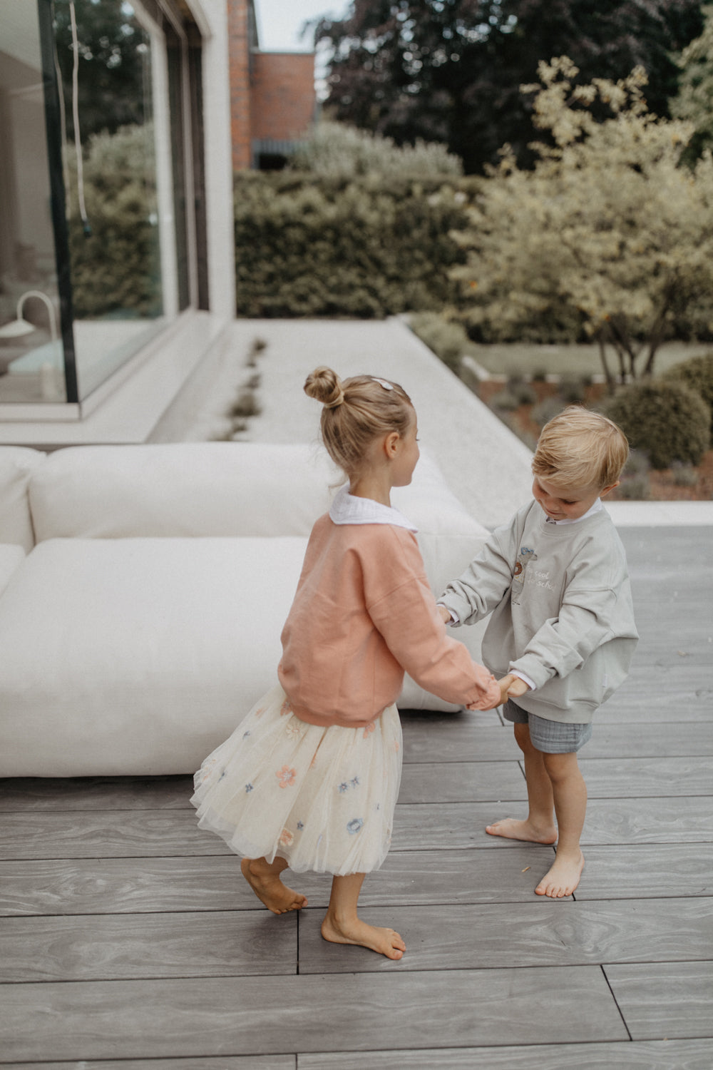 Embroidered Tulle Skirt ‘Flowers’