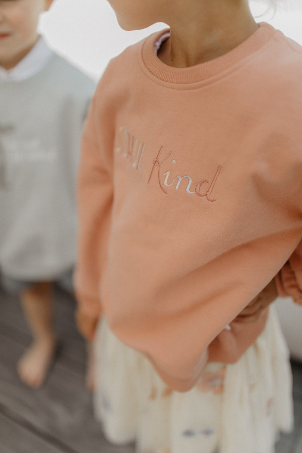 Sweatshirt 'Schulkind' with Frilled Sleeves