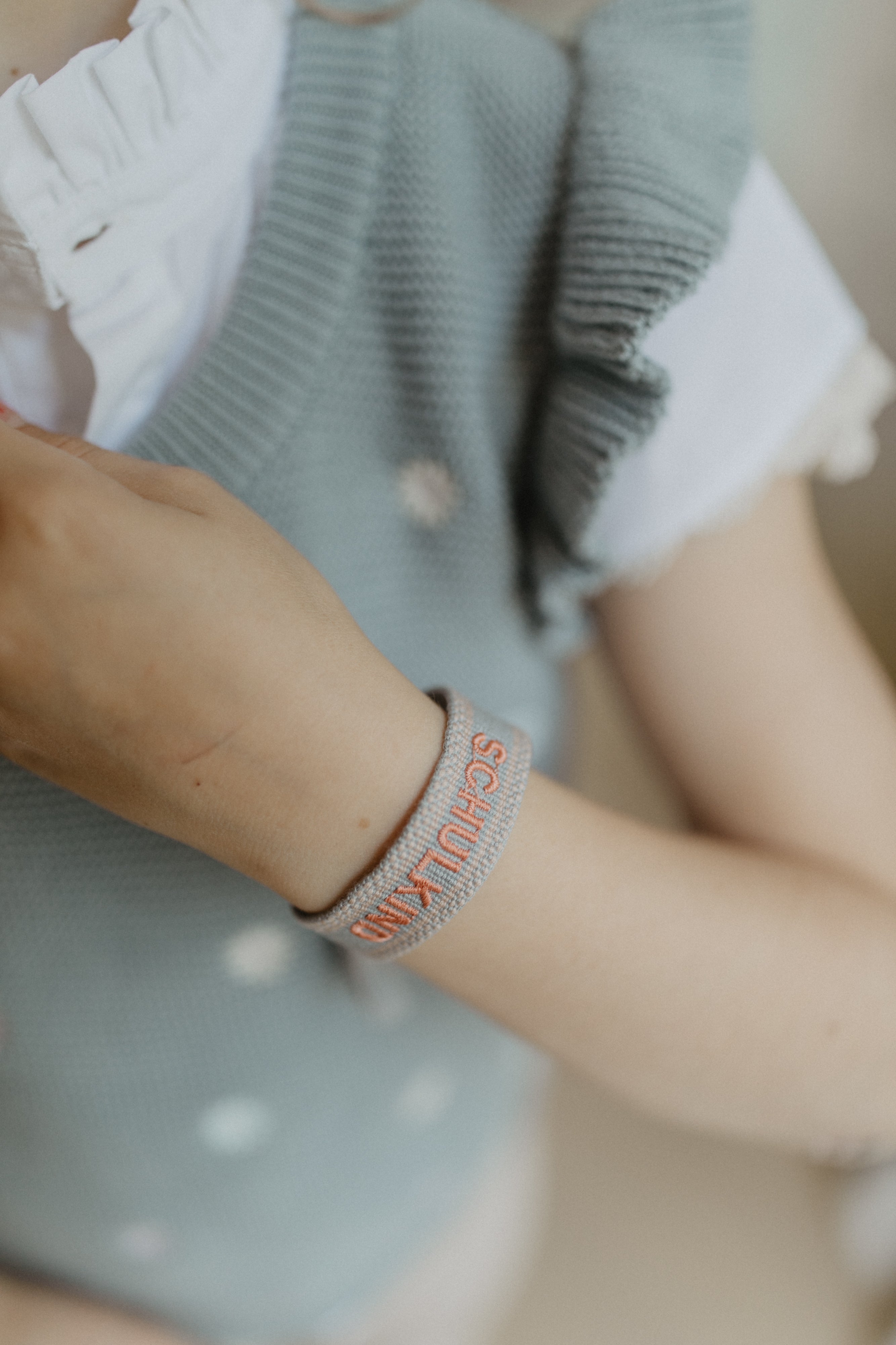Woven Bracelet 'Schulkind' in terracotta