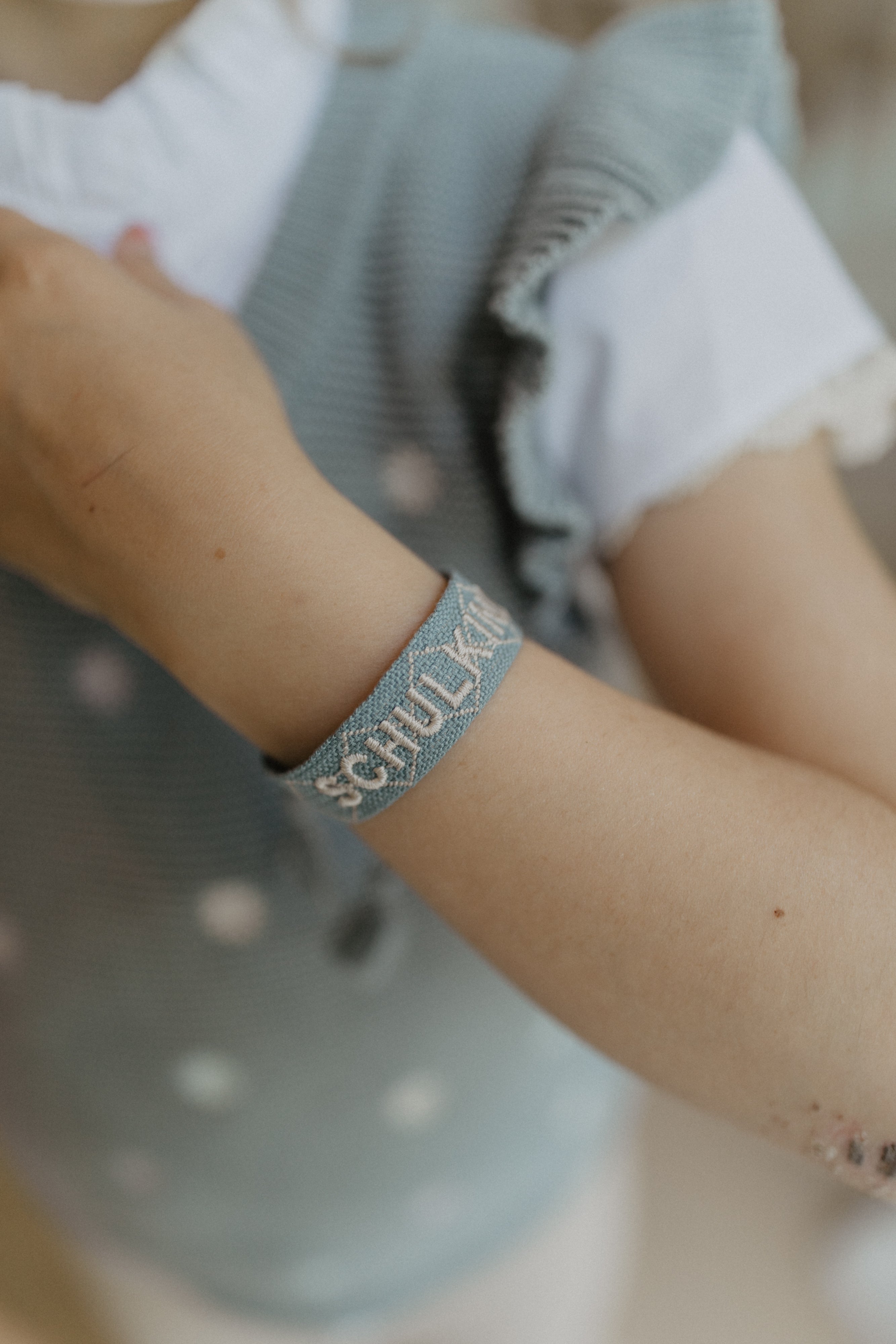 Woven Bracelet 'Schulkind' in blue