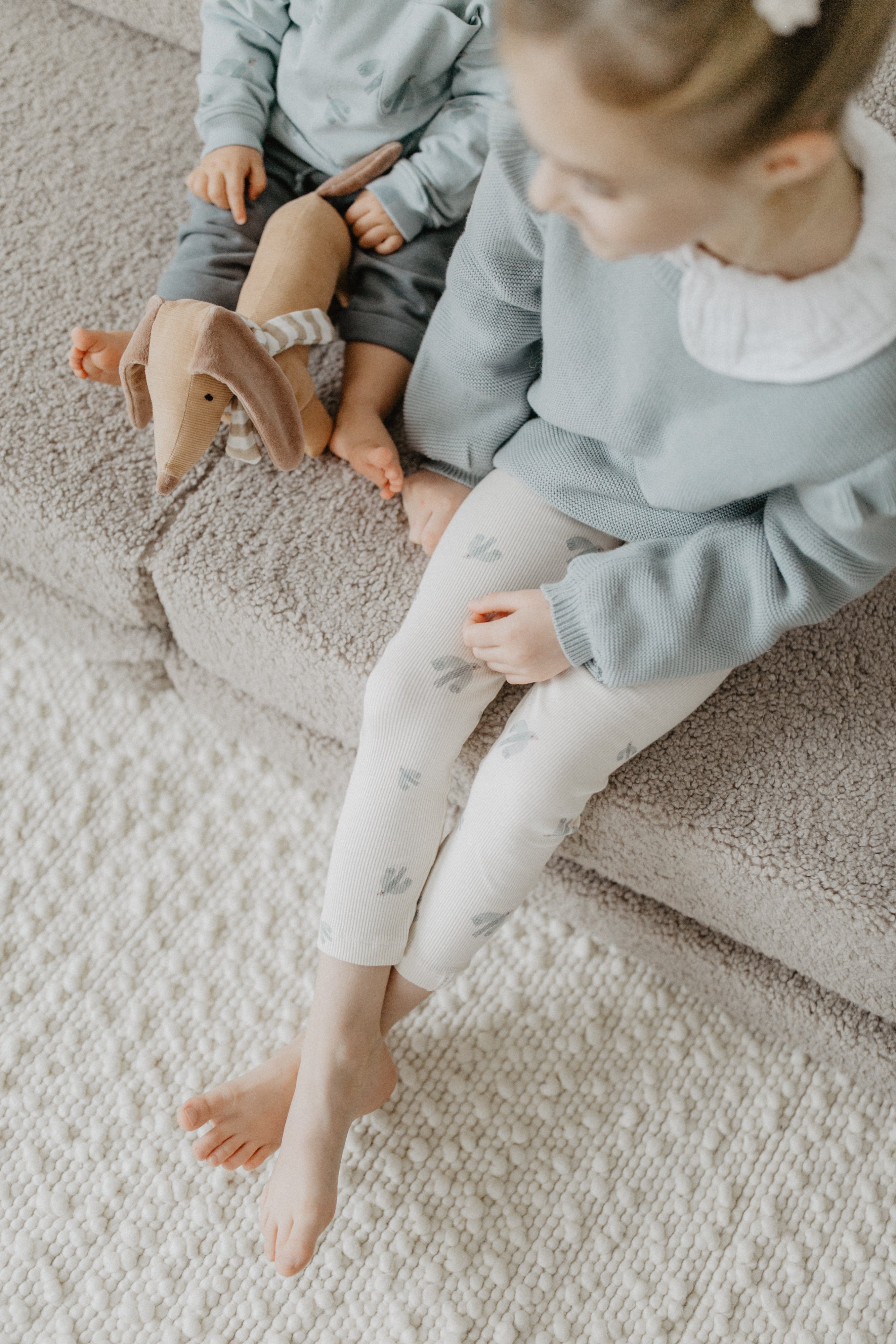 Leggings 'birds' aus Bio-Baumwolle