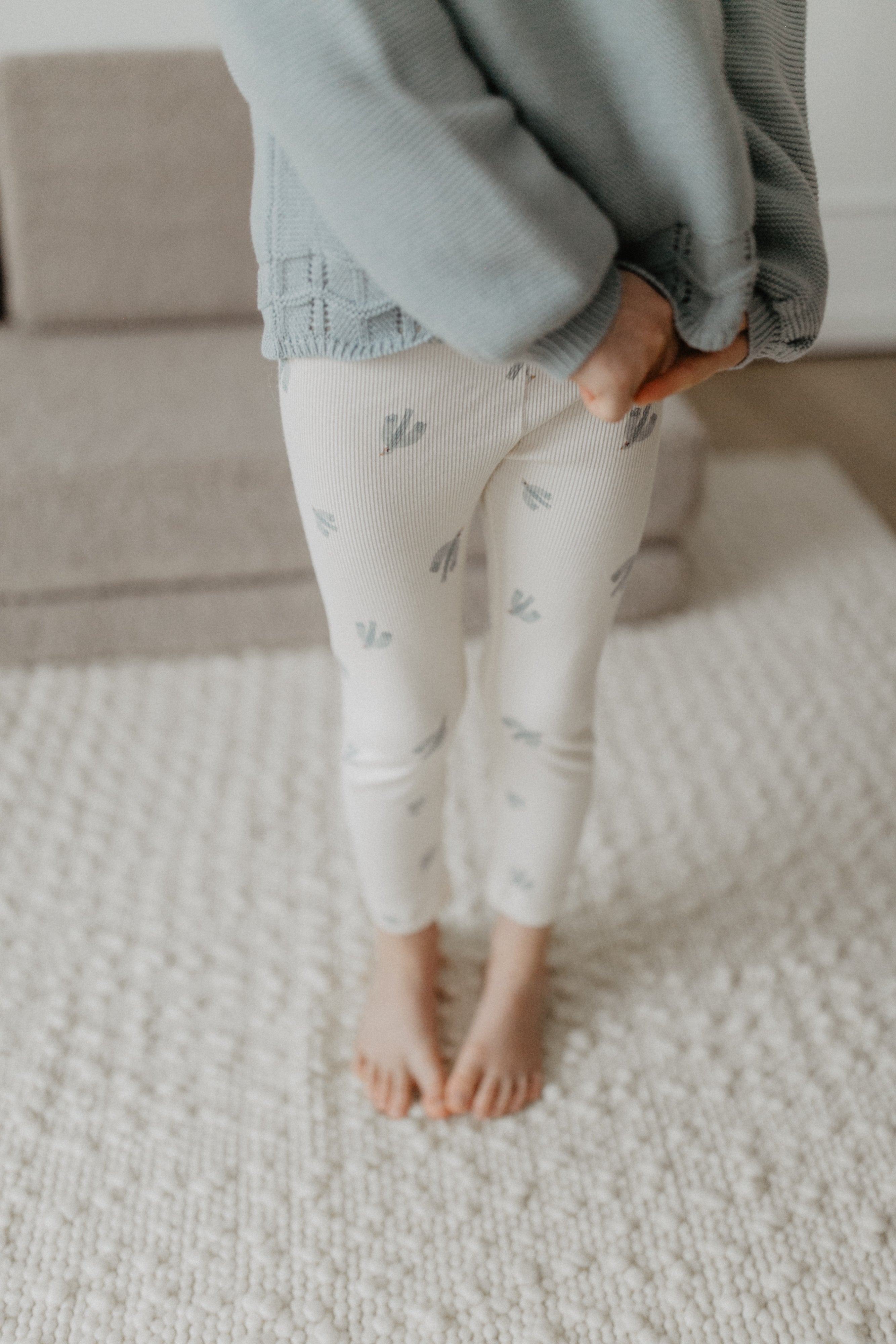 Leggings 'birds' aus Bio-Baumwolle