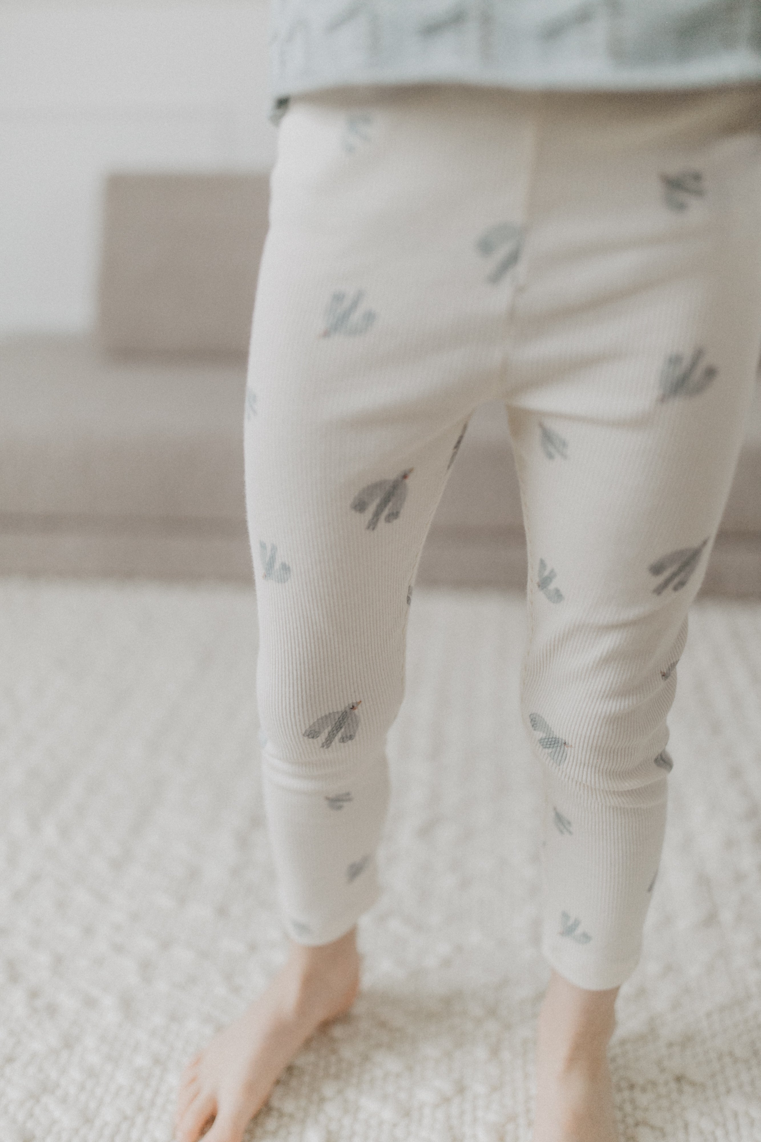 Leggings 'birds' aus Bio-Baumwolle