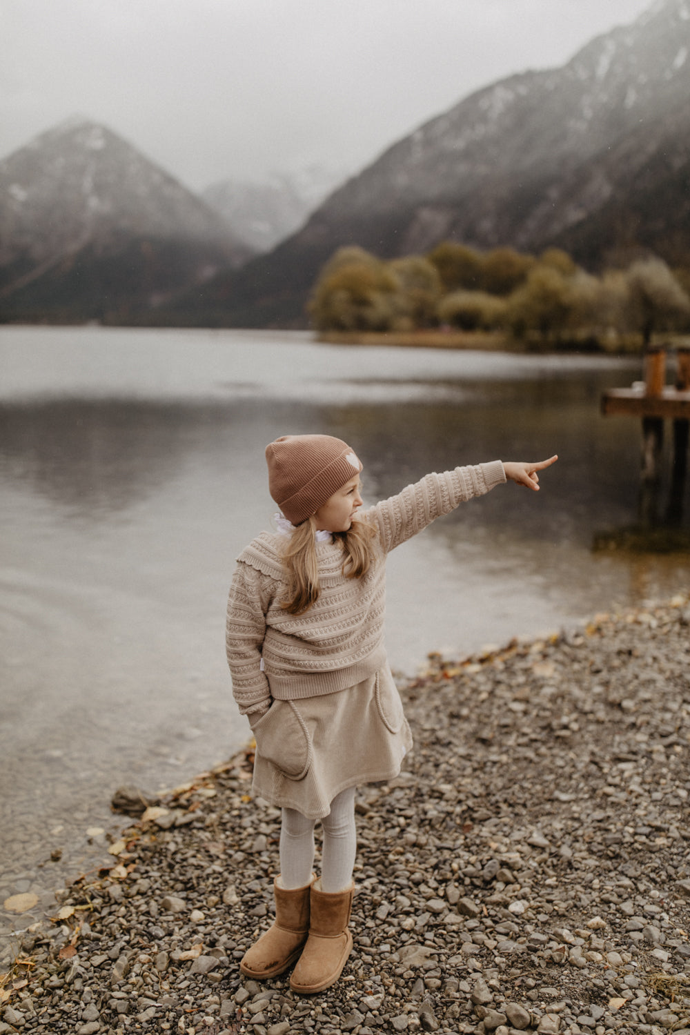 Chunky Knit Jumper with Peter Pan Collar